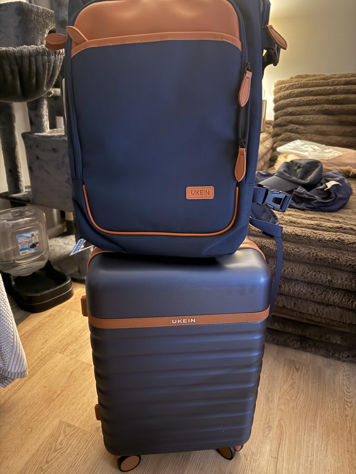 UKEIN Luggage Sets 3Piece, Carry On Luggage 20in Suitcase Set With Backpack customer photo 2
