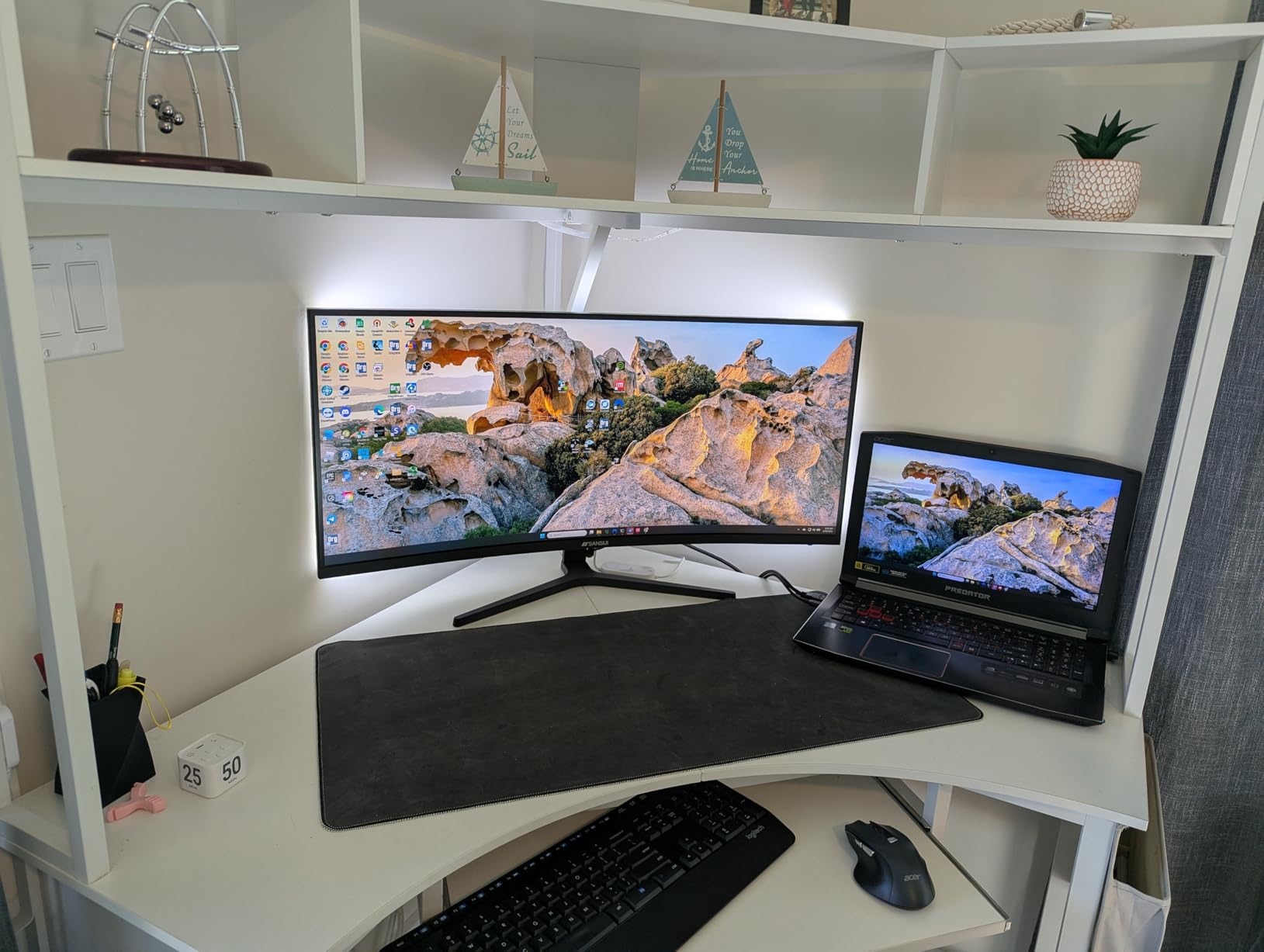 SANSUI 34-Inch Curved Gaming Monitor UWQHD 3440 x 1440P 200Hz Ultrawide customer photo 1