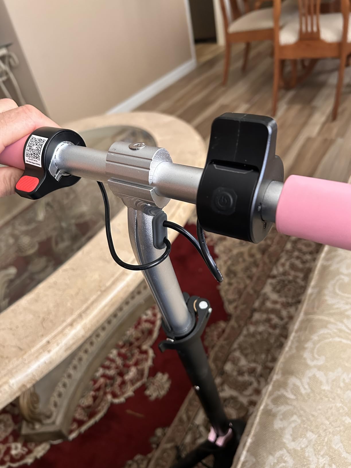 Gyroor Kids Electric Scooter 150W Motor LED Display H30Max | 150W Powerful Motor, Dual Brake System, Adjustable Height, Bluetooth Speaker, UL2272 Certified customer photo 2