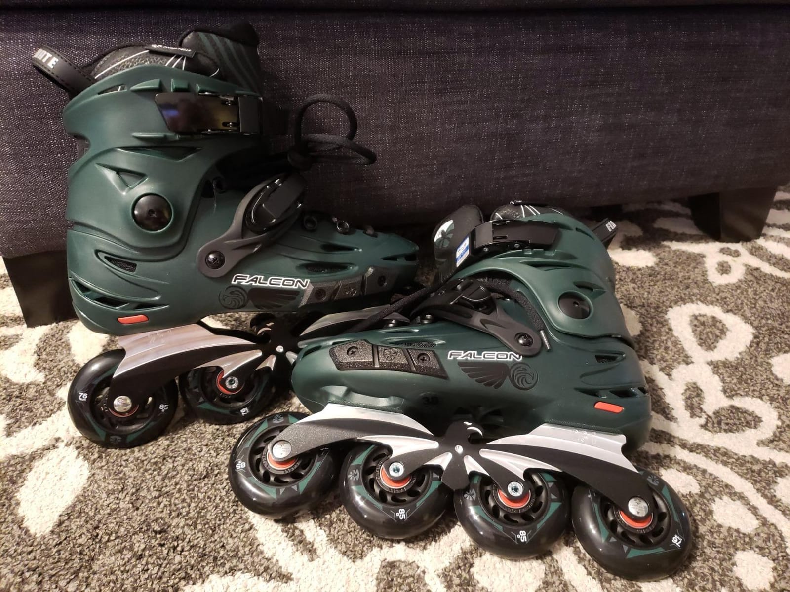 FlyingEagle F6 Falcon Pro Unisex Inline Roller Skates, 11 Size Options | Hard Boot Support, Replaceable Side Protector, Rockerable Axles, CNC 6000 Aluminum Frame, 85A SHR Wheels, ABEC-7 Bearings customer photo 1