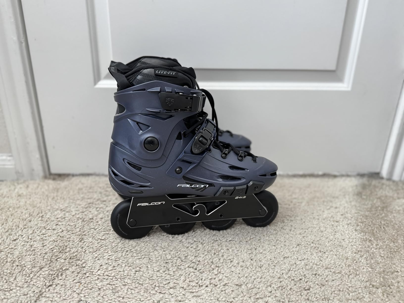 FlyingEagle F6 Falcon Pro Unisex Inline Roller Skates, 11 Size Options | Hard Boot Support, Replaceable Side Protector, Rockerable Axles, CNC 6000 Aluminum Frame, 85A SHR Wheels, ABEC-7 Bearings customer photo 2