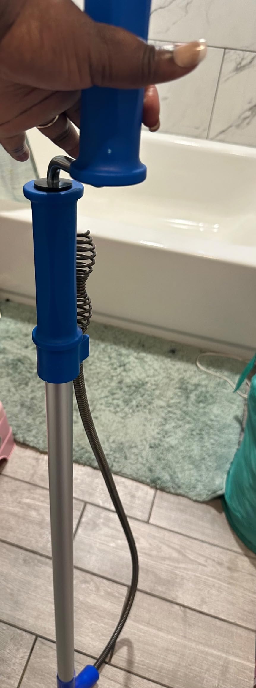 Meisterfaktur toilet snake [6 feet] - toilet auger for heavy toilet blockages - No damage thanks to silicone protection - the closet auger for real DIYs! (6 FEET) customer photo 1
