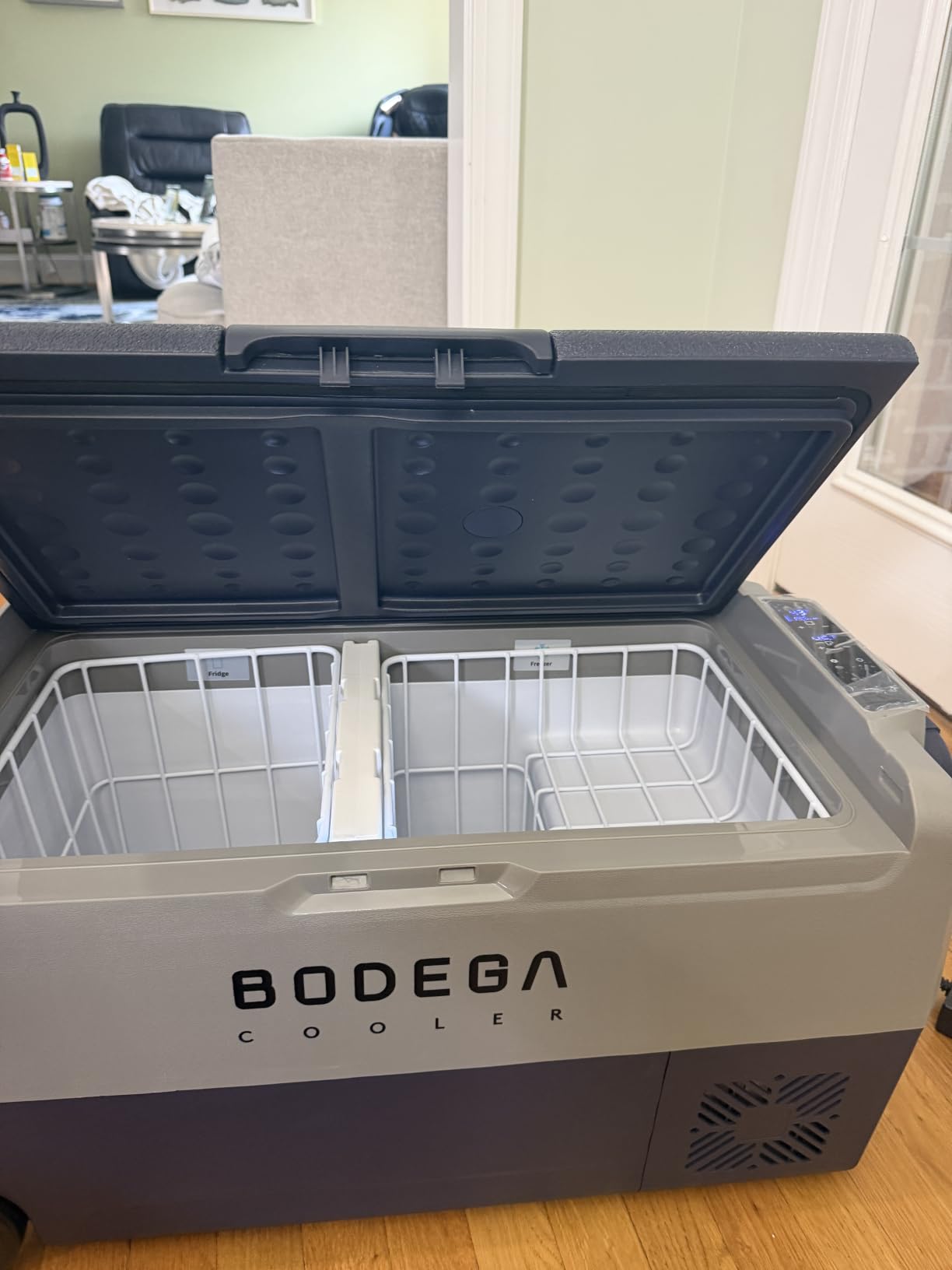 BODEGACOOLER 12 Volt Portable Refrigerator,64 Quart Car Fridge Dual Zone -4℉-68℉,60L Car Freezer APP Control,Electric Compressor Cooler 12/24V DC and 100-240V AC for RV,Camping,Travel,Truck,Vehicles customer photo 1