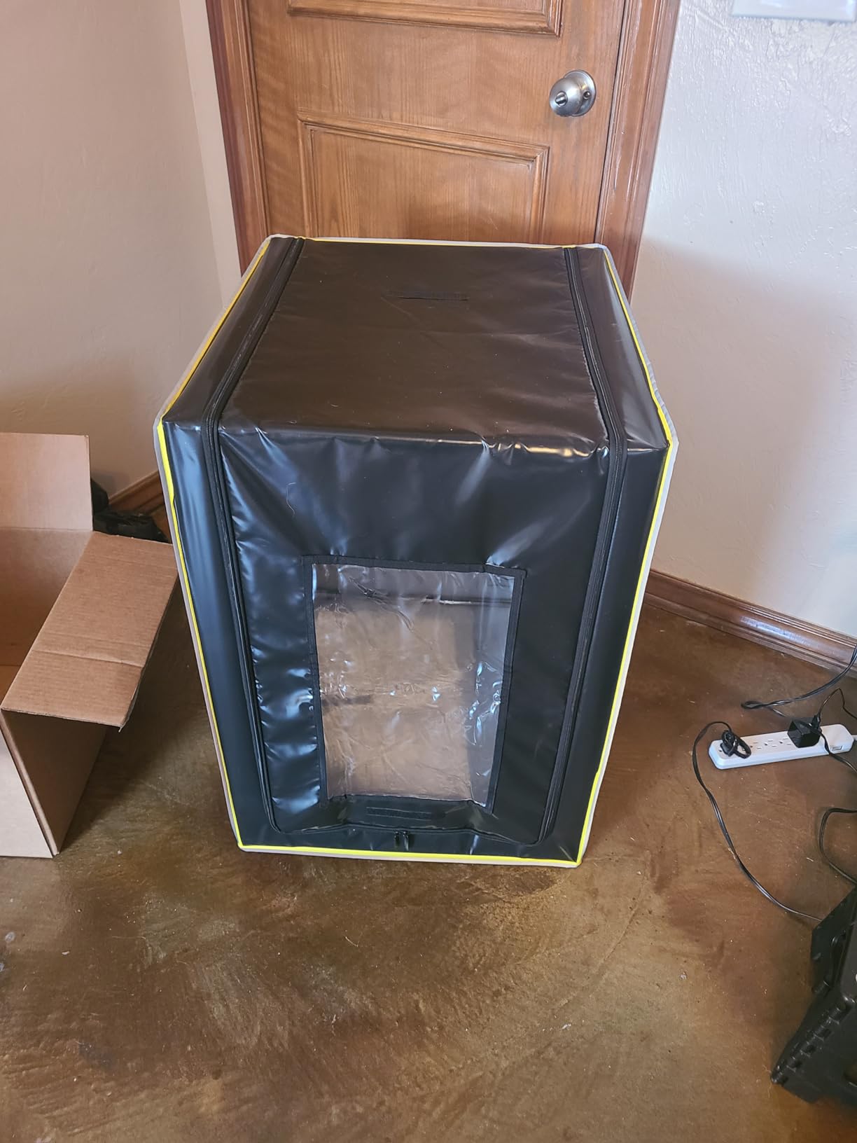 3D Printer Enclosure with 3-Layers Filter Adjustable Speed Ventilation Fan Fireproof Constant Temperature Dustproof Tent Cover Compatible with Ender 3 V2/ Pro/Ender 3 S1 / Ender 3 V2 Neo/Ender 5 S1 customer photo 2