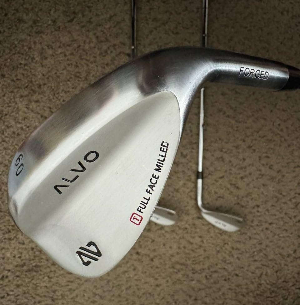 ALVO GOLF - Premium Full Face Golf Wedges, Golf Wedge Set and Singles, 3 Wedges 52/56/60/70 Degree,Lob,Gap,Sand Golf Club for Men, Premium Grip, Right Hand, max Spin customer photo 2