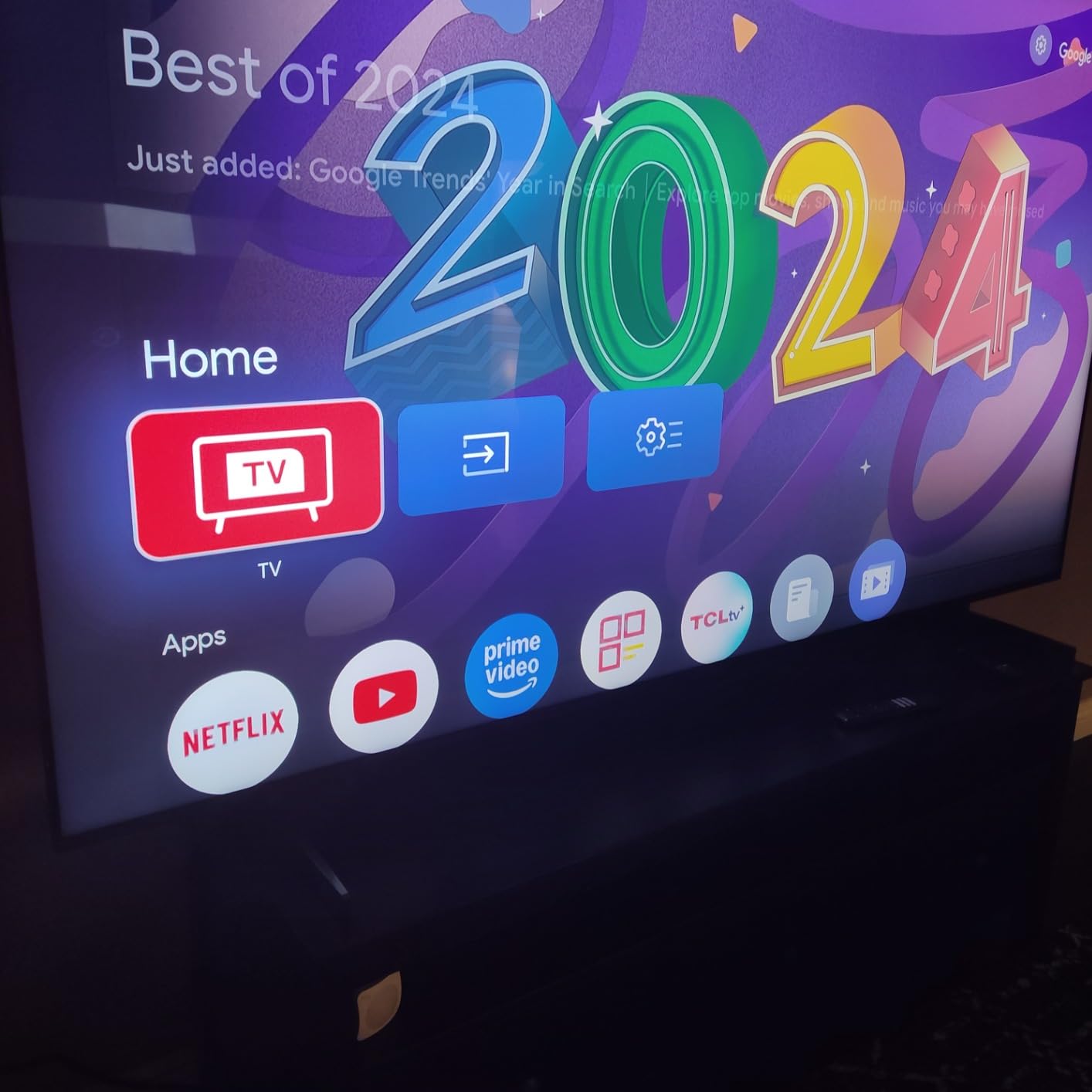 TCL 98-Inch QM85 QLED 4K Smart QD-Mini LED TV with Google TV (98QM851G, 2024 Model) Dolby Vision IQ HDR, Dolby Atmos, Game Accelerator up to 240Hz, Voice Remote, Works with Alexa, Streaming Television customer photo 1