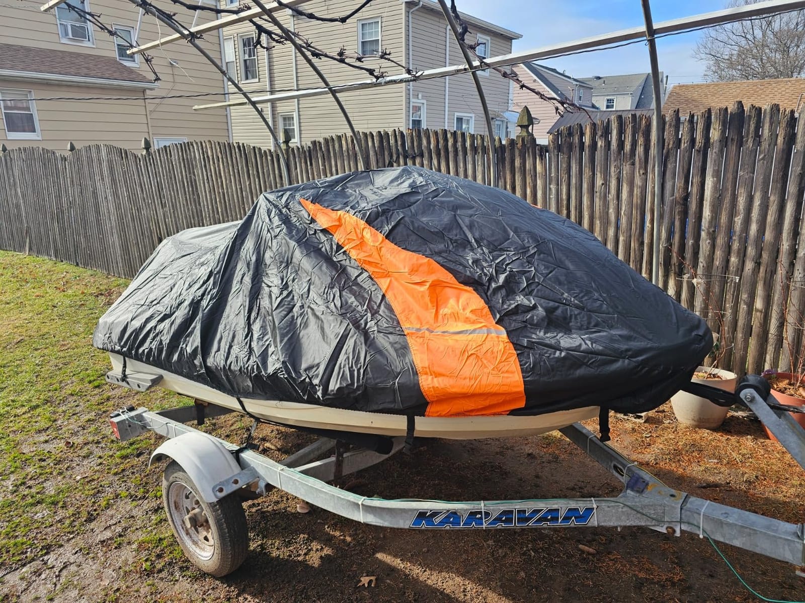 Avecrew Jet Ski Cover Fits 120'' to 135'' L 2-3 Seater PWC (Blue) | Oxford Fabric Waterproof Jetski Covers, Compatible with Yamaha Sea-Doo Kawasaki, Trailerable, Rain, Snow & UV Protection customer photo 1