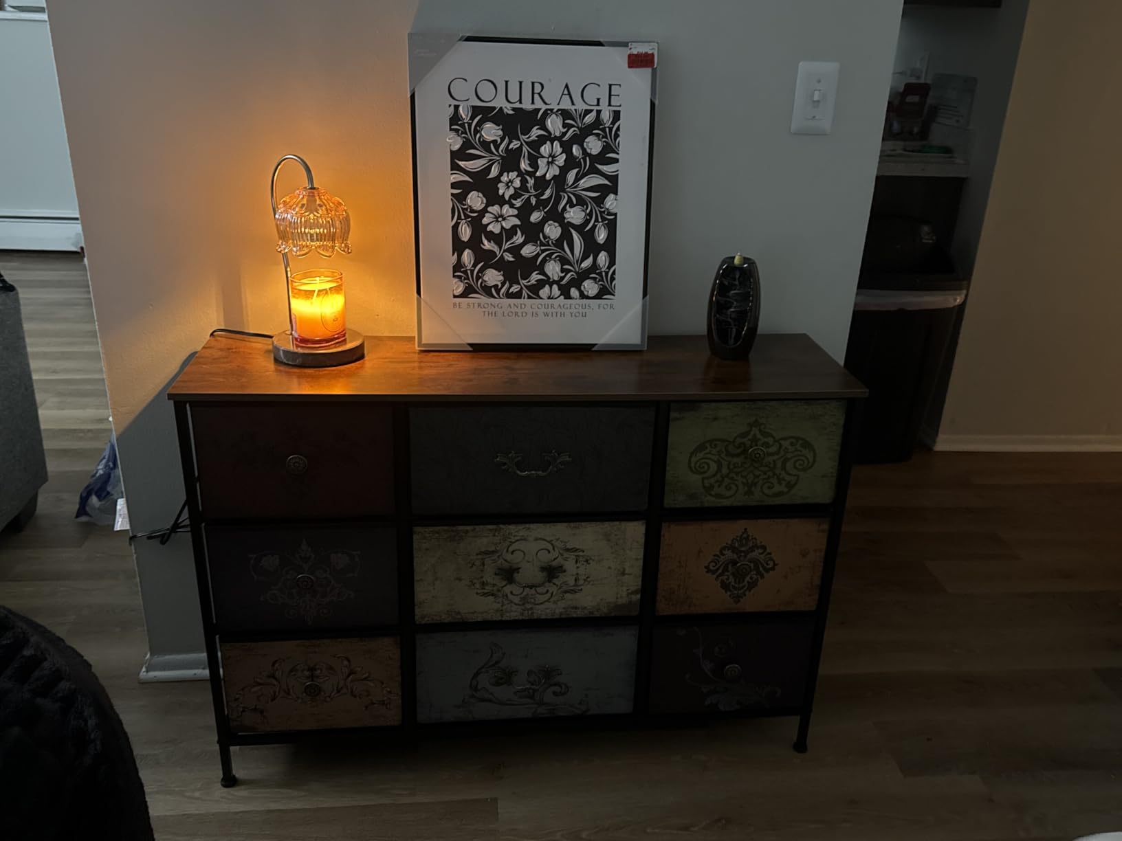 VASICAR Dresser for Bedroom with 9 Deep Fabric Drawers, Wide TV Stand customer photo 1