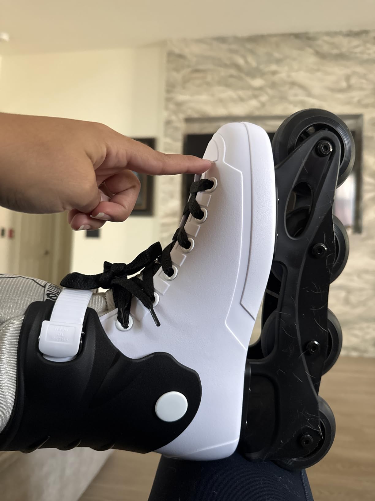 Inline Skates for Women Girls - Adult Inline Skates for Outdoor and Indoor, with Durable Outer Shell and Ankle Support, ABEC-7 Bearings, Solid and Comfortable customer photo 1