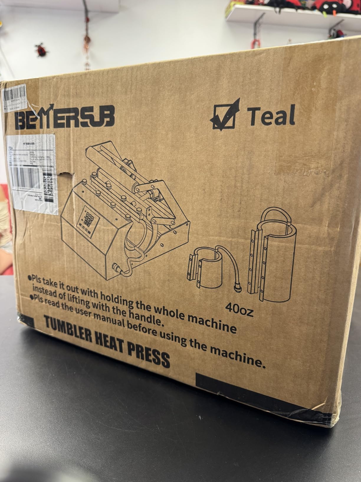 BetterSub 3in1 40 OZ Tumbler Mug Heat Press Machine 30 OZ 20 OZ 16 OZ Sublimation Straight Skinny Tumbler Mug,11 OZ 15 OZ 16 OZ Sublimation Mug Heat Transfer customer photo 1
