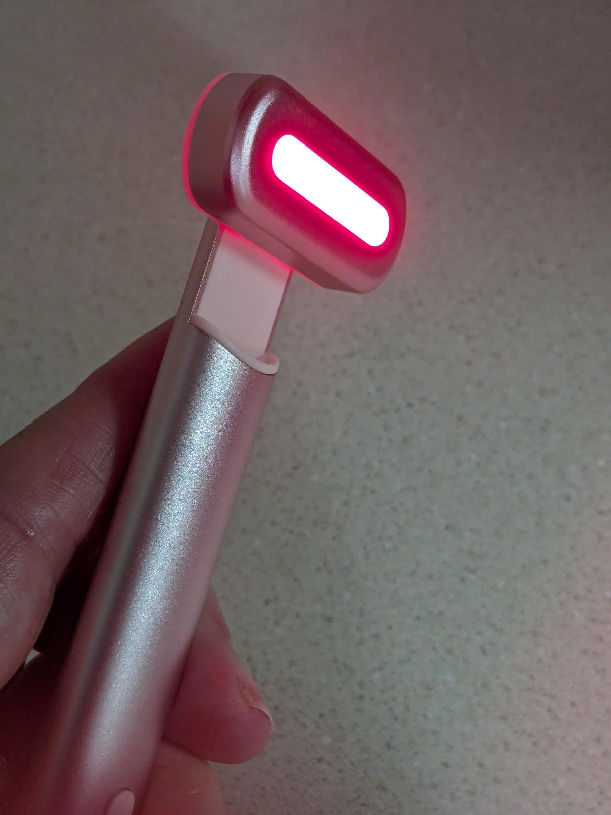 4-in-1 Light-Therapy-Wand, Red Light Therapy for Face and Neck - Microcurrent Facial Device for Anti-Aging - Face & Eye Massager Skincare (2 Colors led Light) customer photo 1
