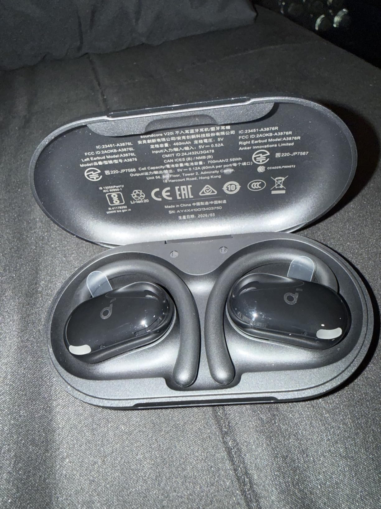 Soundcore V20i by Anker Open Ear Earbuds, True Wireless with Adjustable Hooks customer photo 1