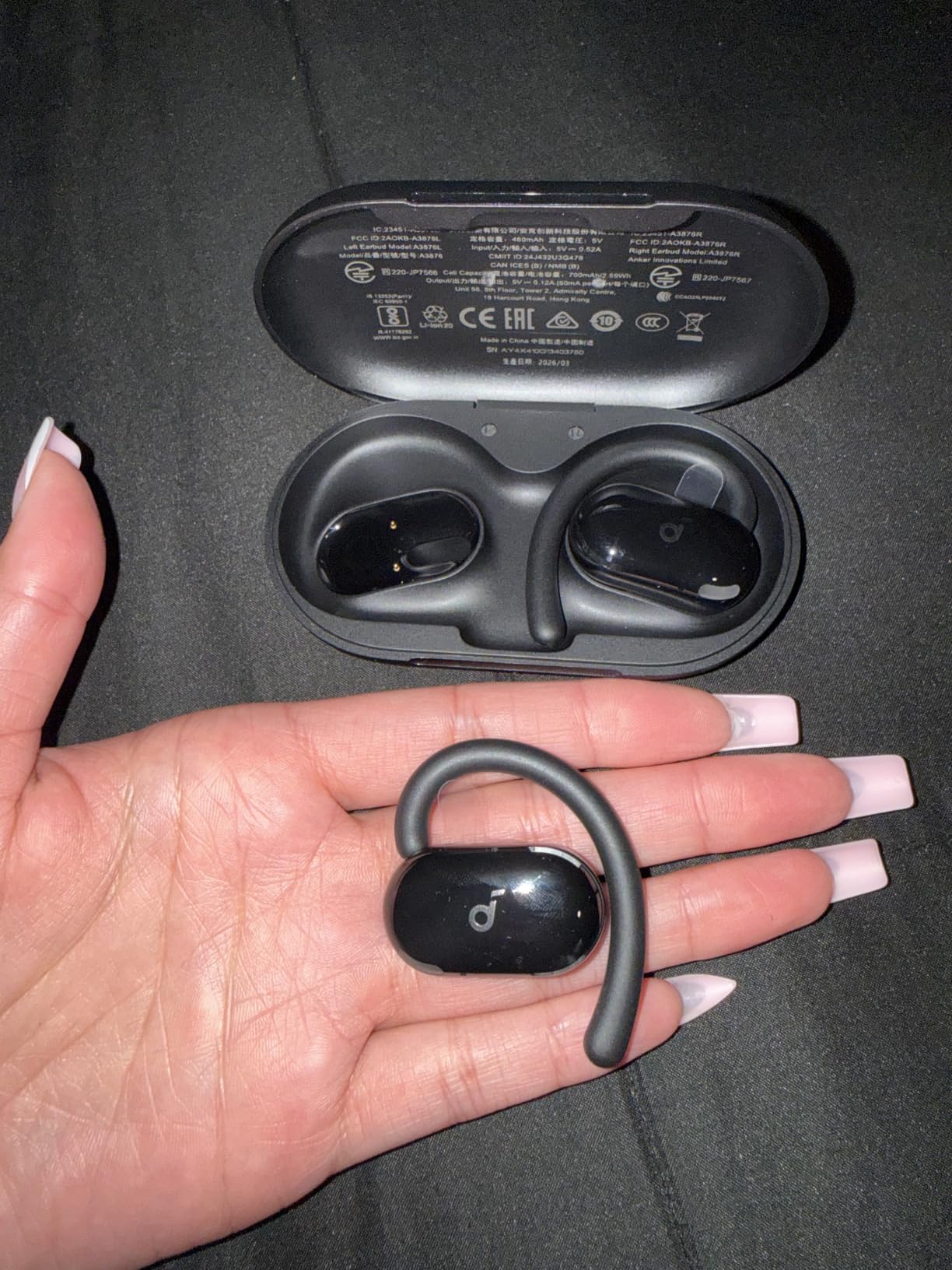 Soundcore V20i by Anker Open Ear Earbuds, True Wireless with Adjustable Hooks customer photo 2