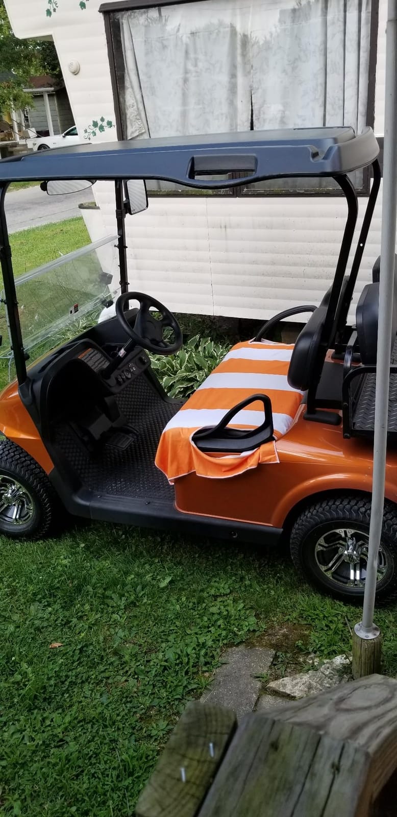 YOKYHOM Golf Cart Seat Covers, Soft Seat Towel Blanket Protects from Heat, Cold & Sweat, Machine Washable, Fits EZGO, Club Car, Yamaha and More 2 & 4 Passenger Carts customer photo 1