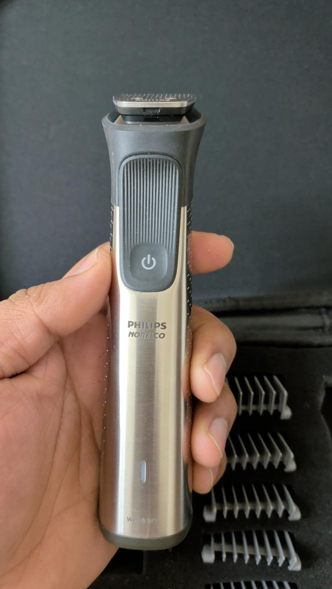 Norelco Philips All-in-One 7000 23-in-1 Trimmer, Face, Hair & Body, Steel | Dense & Longer Beards, BeardSense Technology, 26 Length Settings, Titanium Blades, Hair & Body Grooming, 5-Hour Runtime customer photo 2