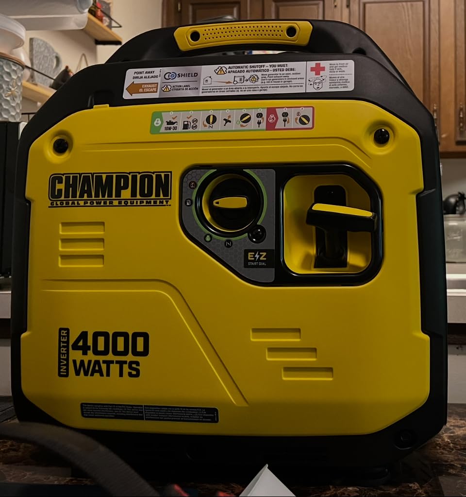 Champion Power Equipment 4000-Watt RV Ready Portable Inverter Generator | Gas Powered, Recoil Start, RV Ready, Parallel Ready, Quiet Technology, Free 3-Year Warranty customer photo 1
