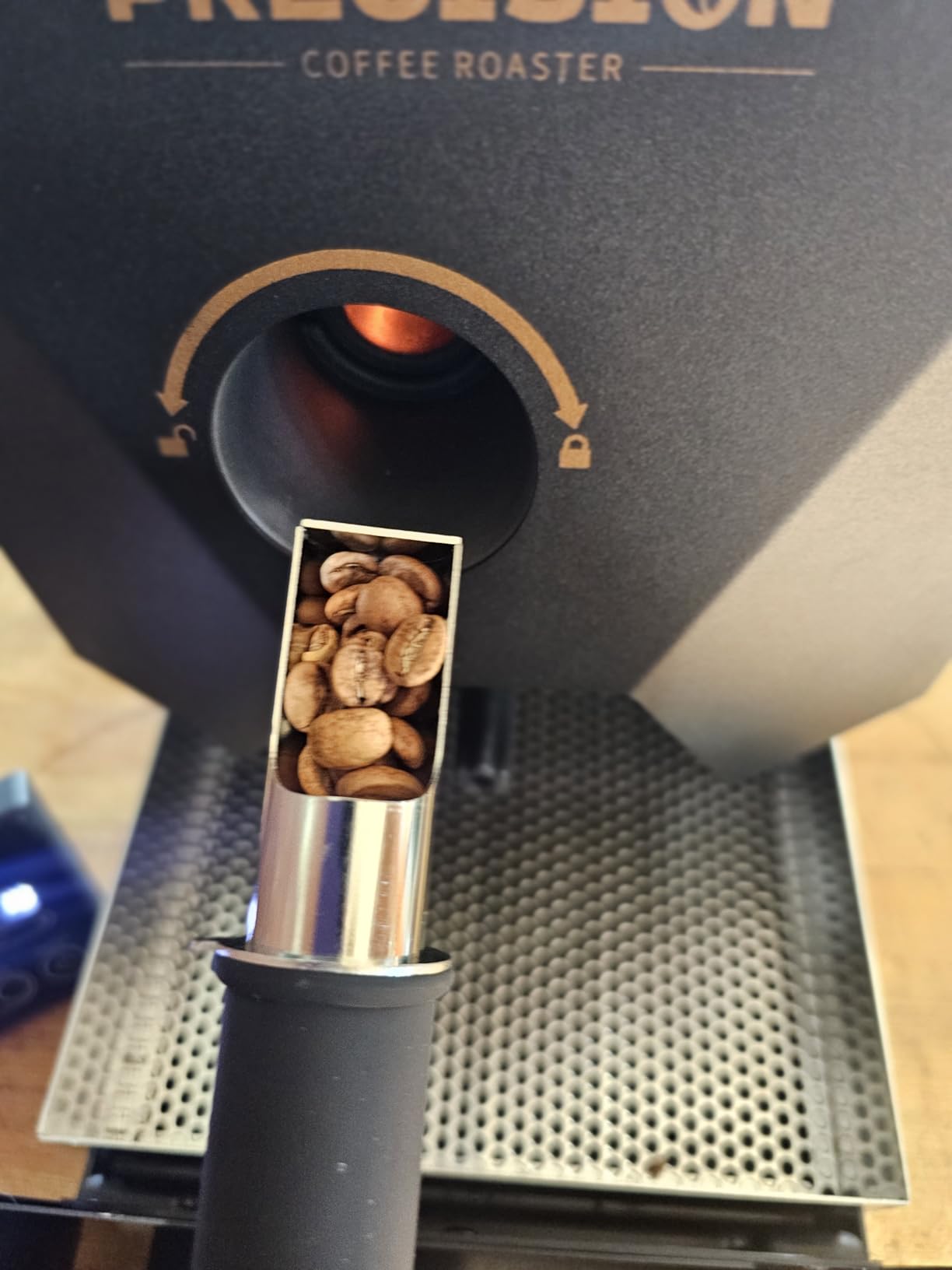 1Pound Electric Coffee Roaster for Home Use, Automatic Roasting And Easy Operation, With A Smoke Filter(Suitable for light roasting), 2 Chimney Tube, And Chaff Collector. customer photo 2