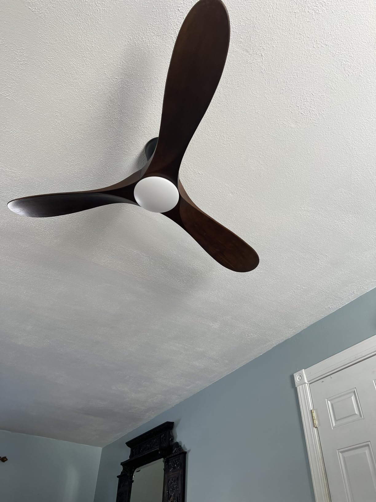 Haipeel 52 Inch Outdoor Ceiling Fan with Light and Remote, Solid Wood customer photo 2