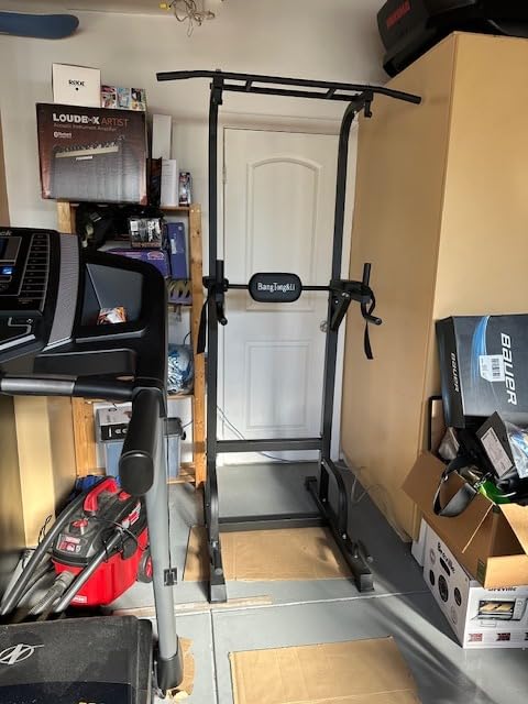 BangTong&Li Power Tower, Pull Up Bar Dip Station/Stand for Home Gym Strength Training Workout Equipment customer photo 2