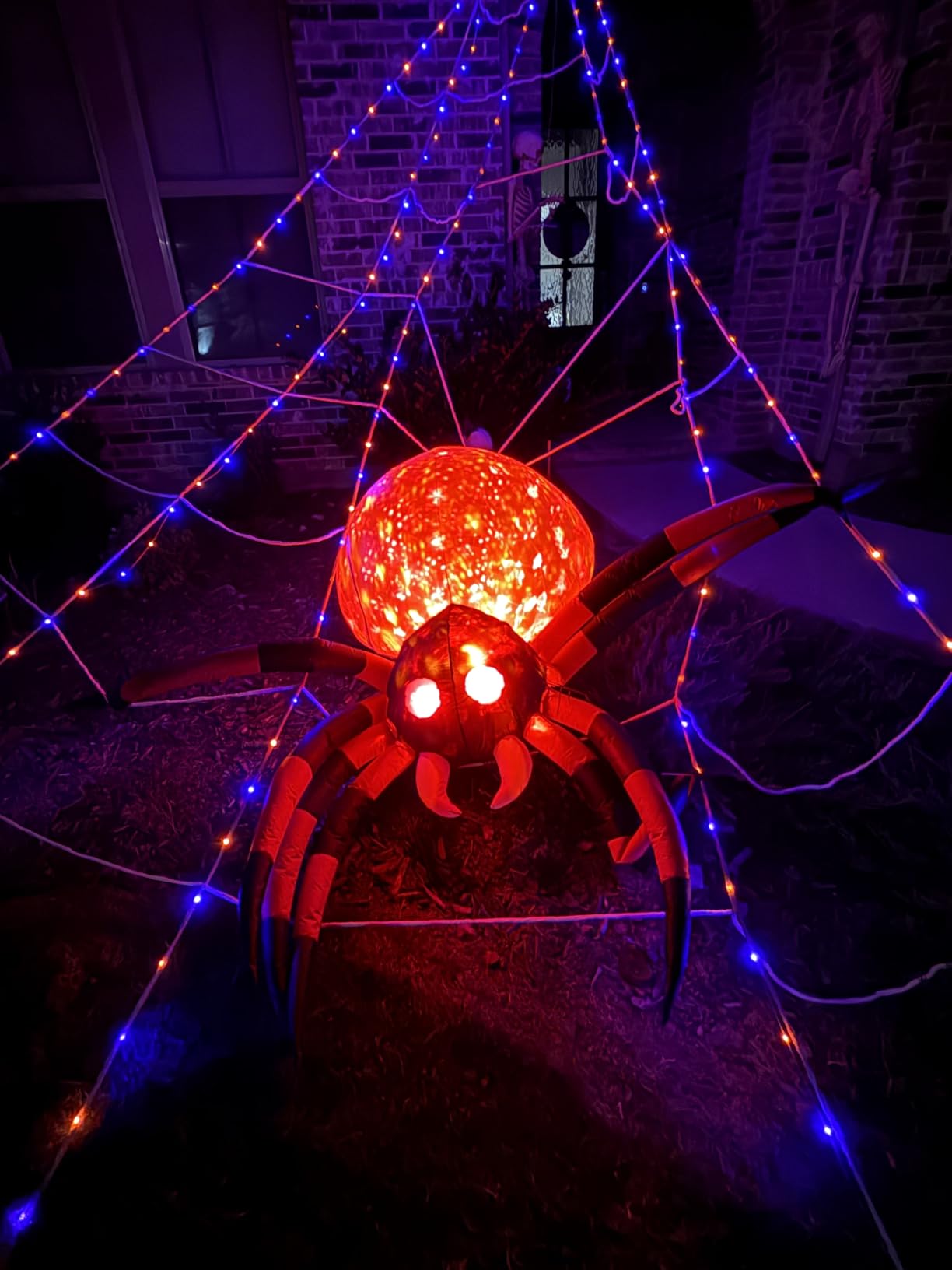 FunFanso 7 FT Halloween Inflatable Black Cat Yard Decoration, Blow-Up Outdoor Halloween Decor with Built-in Bright LED Lights, Easy Installation for Indoor Parties, Garden, Lawn, and Halloween Events customer photo 2