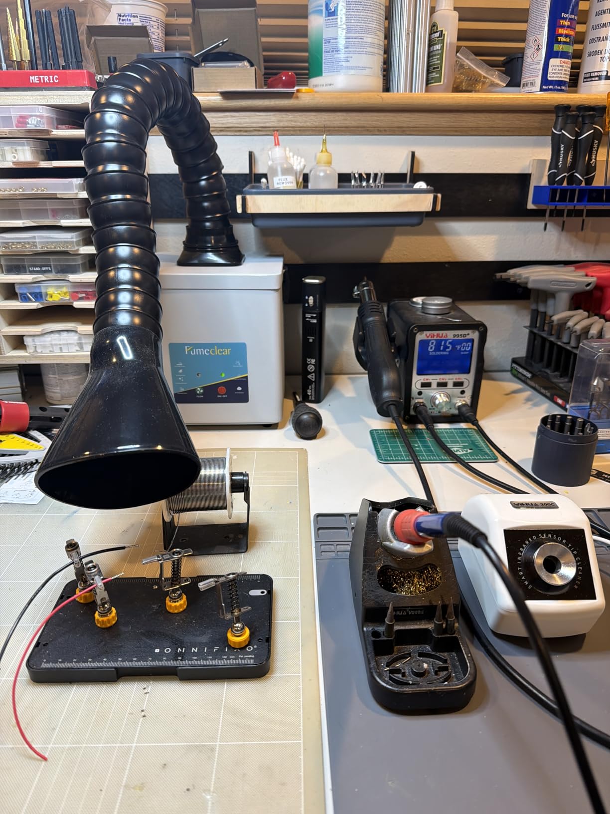 FumeClear FC-2001A Solder Fume Extractor, 2-in-1 H13 HEPA Activated Carbon customer photo 1