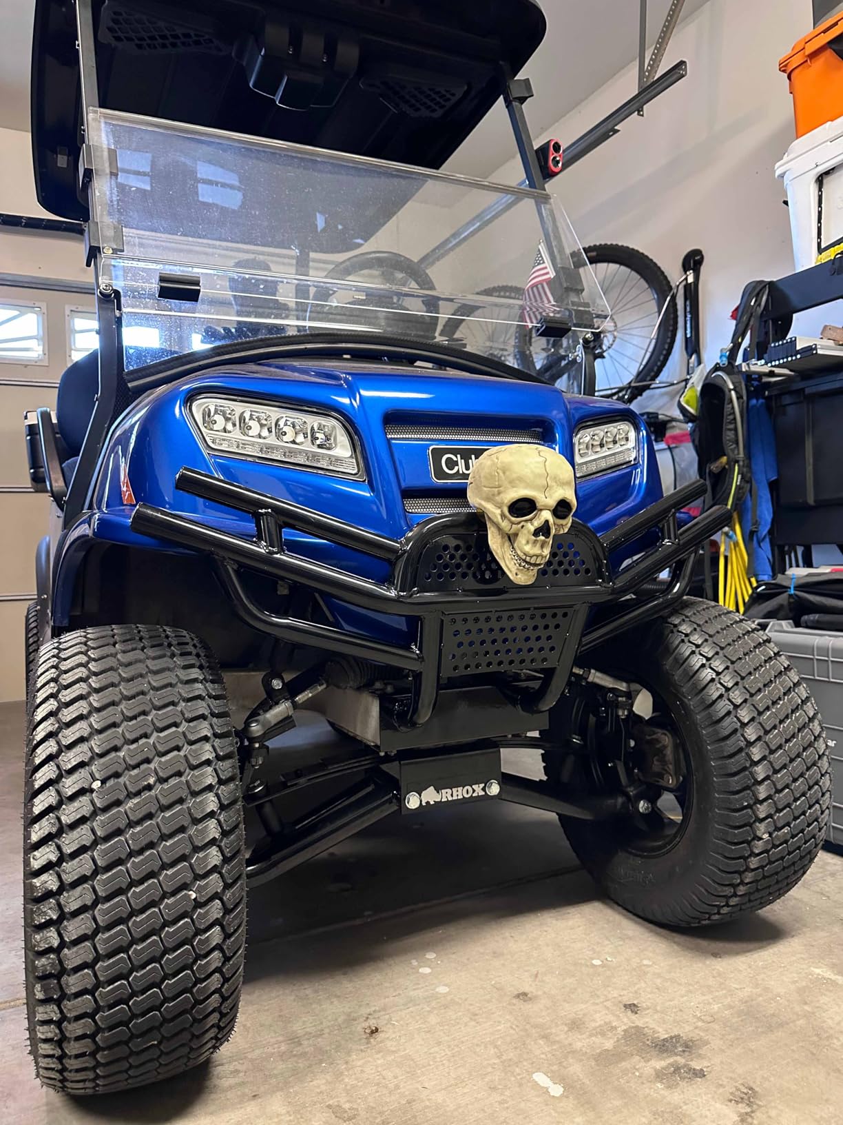 KUAFU Brush Guard Compatible with 2018-UP Club Car Tempo BMF Golf Cart | Front Bumper Guard Heavy Duty Powder Coat Steel customer photo 1