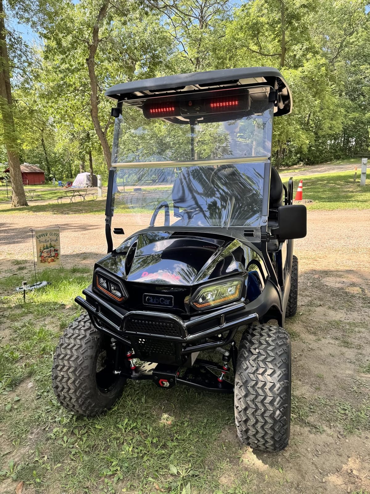 KUAFU Brush Guard Compatible with 2018-UP Club Car Tempo BMF Golf Cart | Front Bumper Guard Heavy Duty Powder Coat Steel customer photo 2