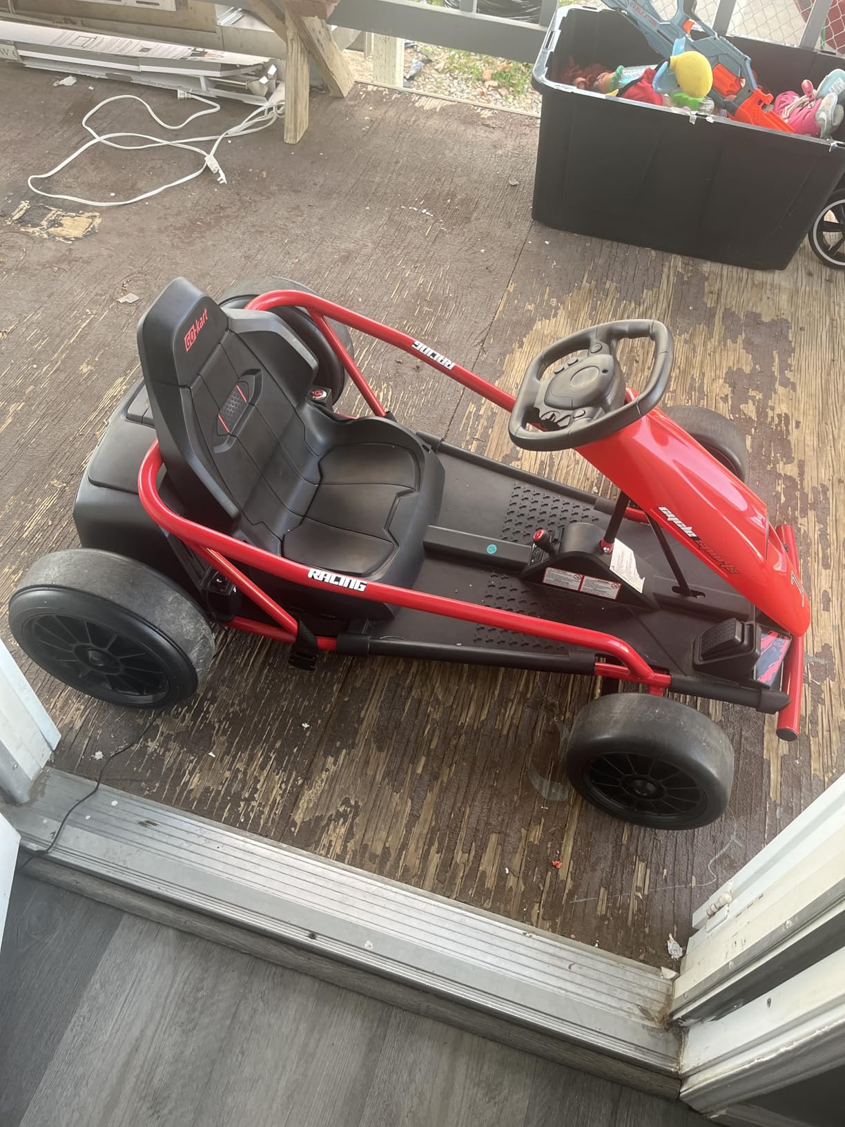 Aosom 24V 8.1 MPH Electric Go Kart Drifting Car Kids Ages 8-12 Pink customer photo 1
