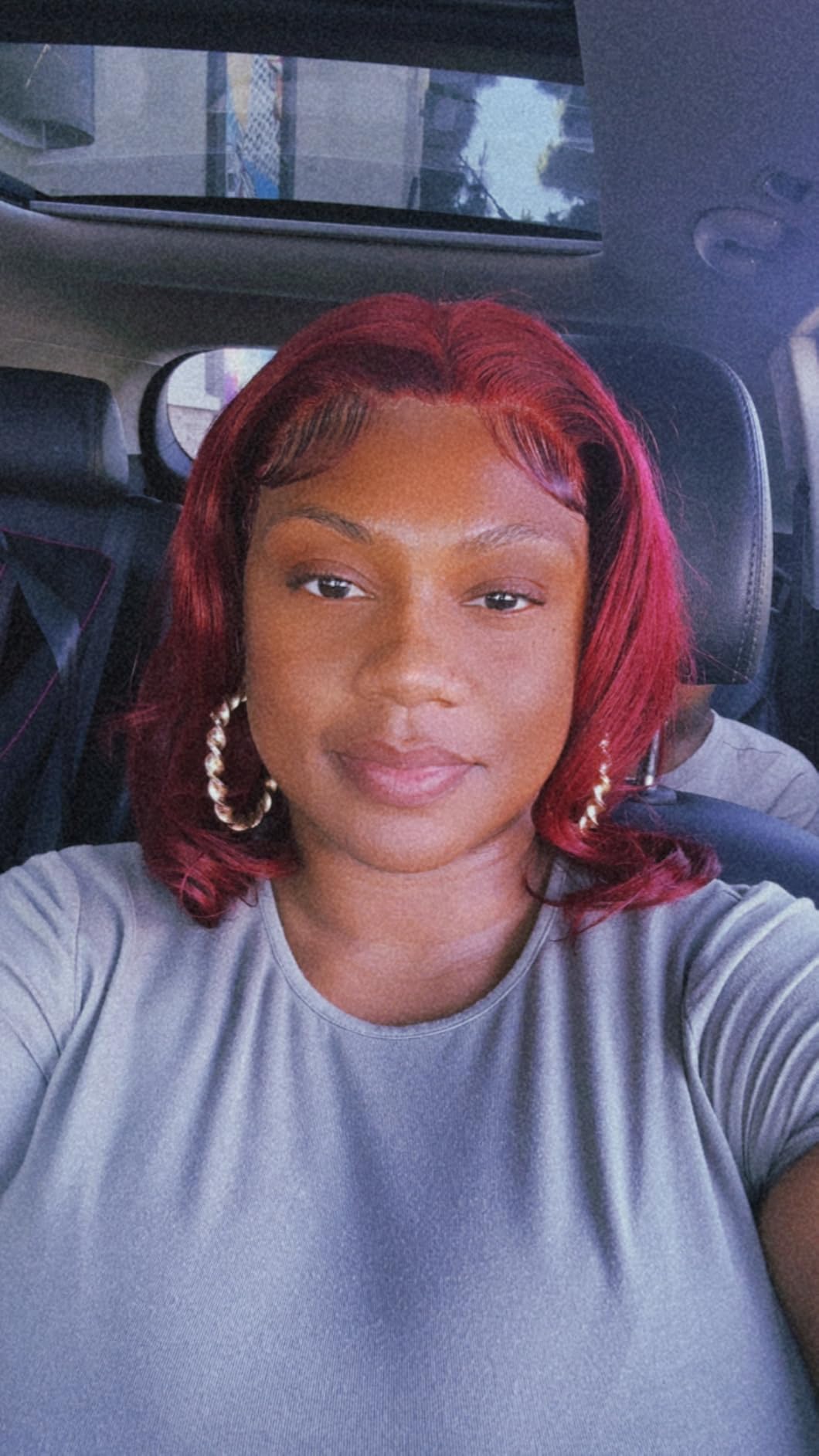 99J Burgundy 13x4 Hd Lace Front Bob Wigs Human Hair Pre Plucked Body Wave | 14Inch Lace Frontal Bob Wig, Wine Red Color, Natural Hairline With Baby Hair, 180 Dentisty, Human Hair Wigs for Black Women customer photo 2