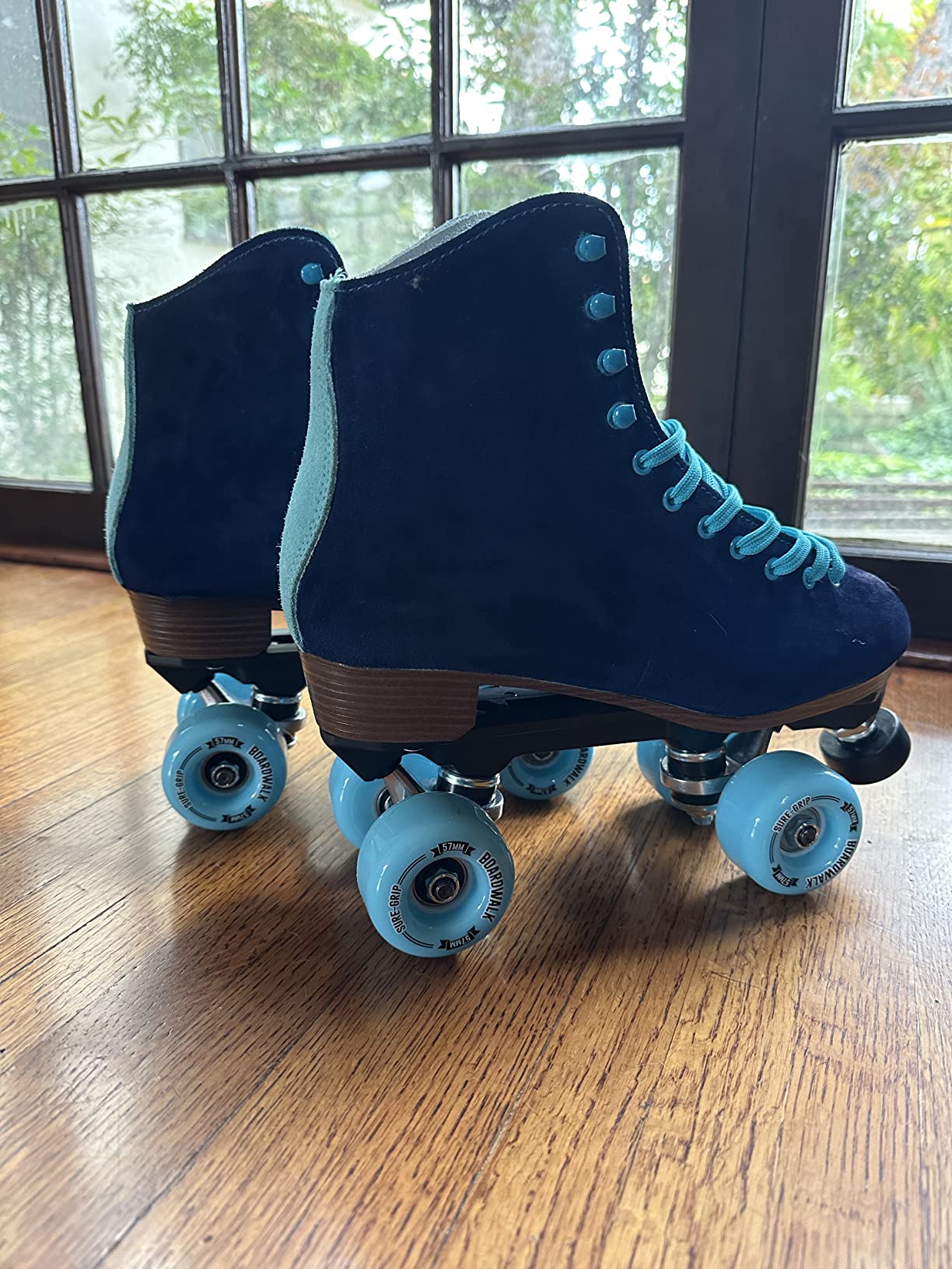 Sure-Grip Boardwalk Unisex Outdoor Roller Skates, Leather Boots, 82A Wheels customer photo 1