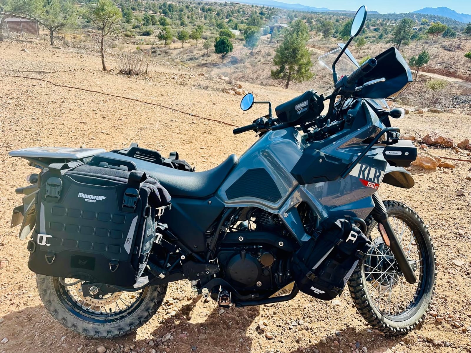 Rhinowalk Motorcycle Saddlebag 35L Waterproof, Quick Release Motorbike Side Bag, Universal Fit Motorcycle Side Bag (1-Piece) customer photo 2
