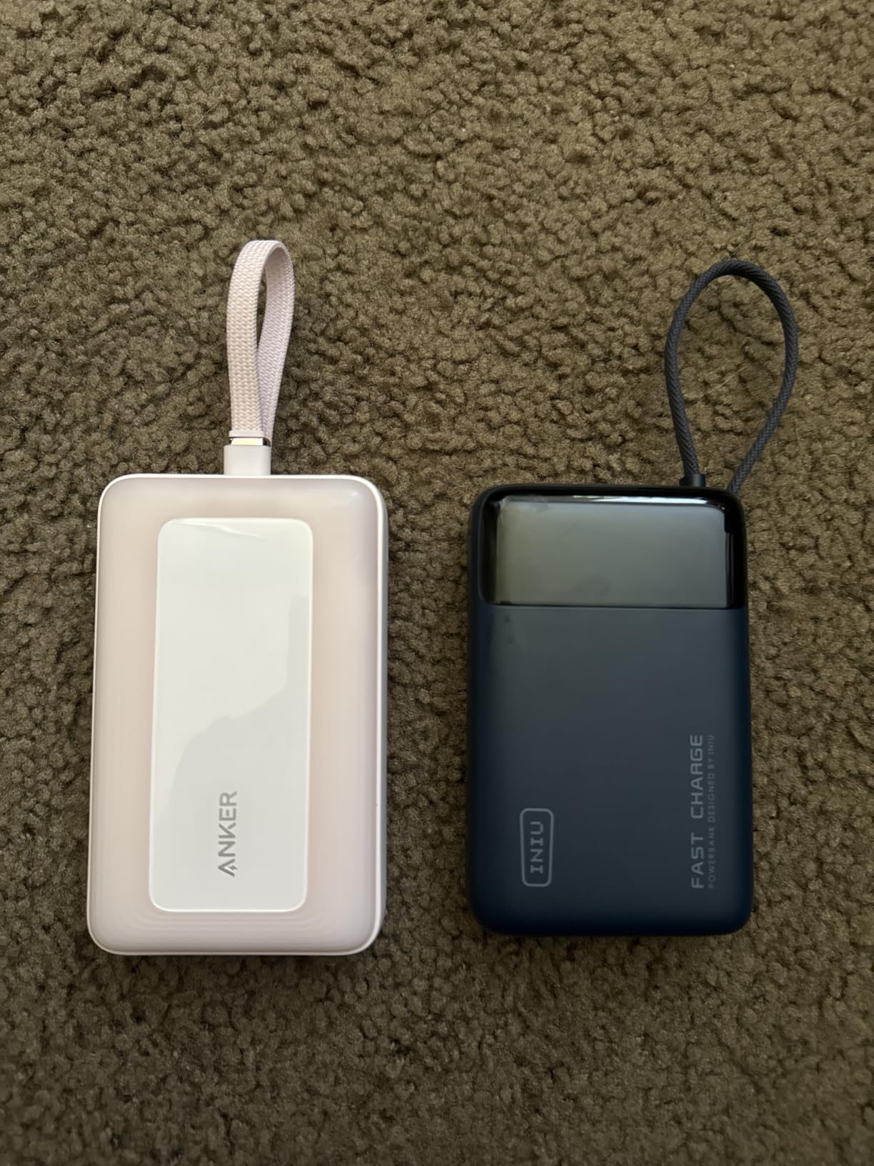 INIU Portable Charger, Smaller 45W Fast Charging Power Bank, 20000mAh Black | Flight-Safe, Built in USB-C Cable, Travel Essentials, Battery Phone Pack for iPhone 17 16 15 Pro, Samsung S26 S25, iPad etc customer photo 1
