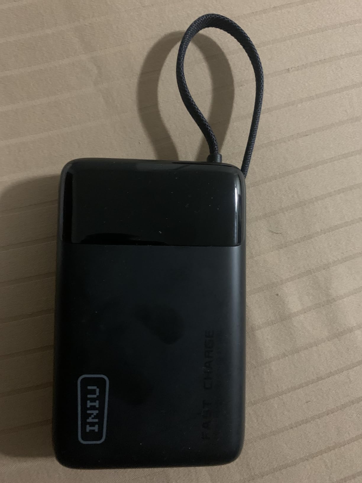 INIU Portable Charger, Smaller 45W Fast Charging Power Bank, 20000mAh Black | Flight-Safe, Built in USB-C Cable, Travel Essentials, Battery Phone Pack for iPhone 17 16 15 Pro, Samsung S26 S25, iPad etc customer photo 2