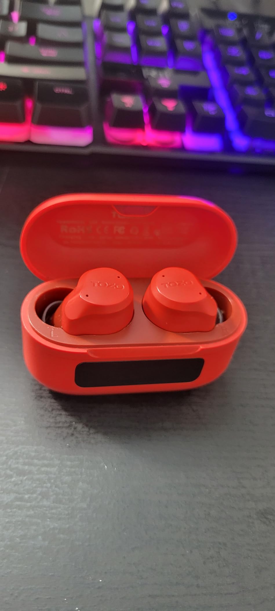 TOZO NC9 Hybrid Active Noise Cancelling Wireless Earbuds, 60H, LED Display | 6 Mic ENC Clear Calls, Deep Bass Sound, IPX8, in Ear Bluetooth 5.3 Headphones, 32 EQs via APP, Comfort Fit Ear Buds, Black customer photo 1