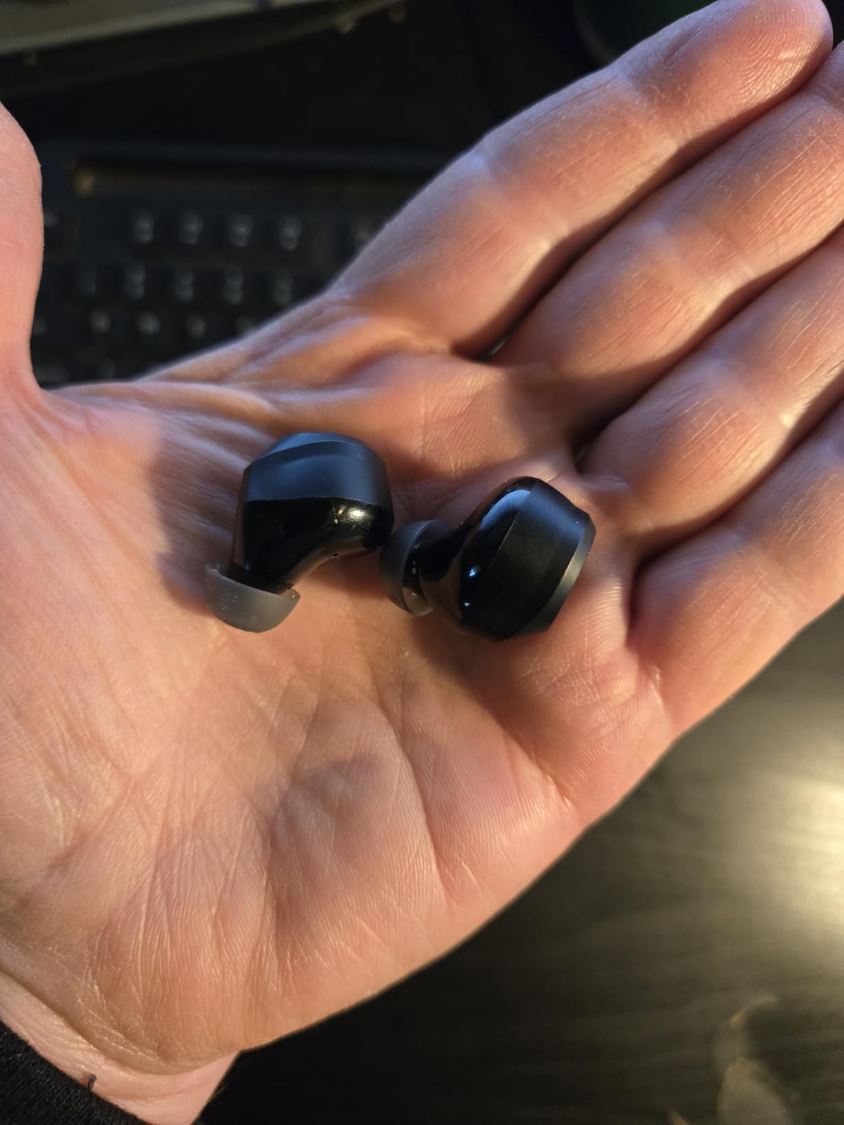 TOZO NC9 Hybrid Active Noise Cancelling Wireless Earbuds, 60H, LED Display | 6 Mic ENC Clear Calls, Deep Bass Sound, IPX8, in Ear Bluetooth 5.3 Headphones, 32 EQs via APP, Comfort Fit Ear Buds, Black customer photo 2