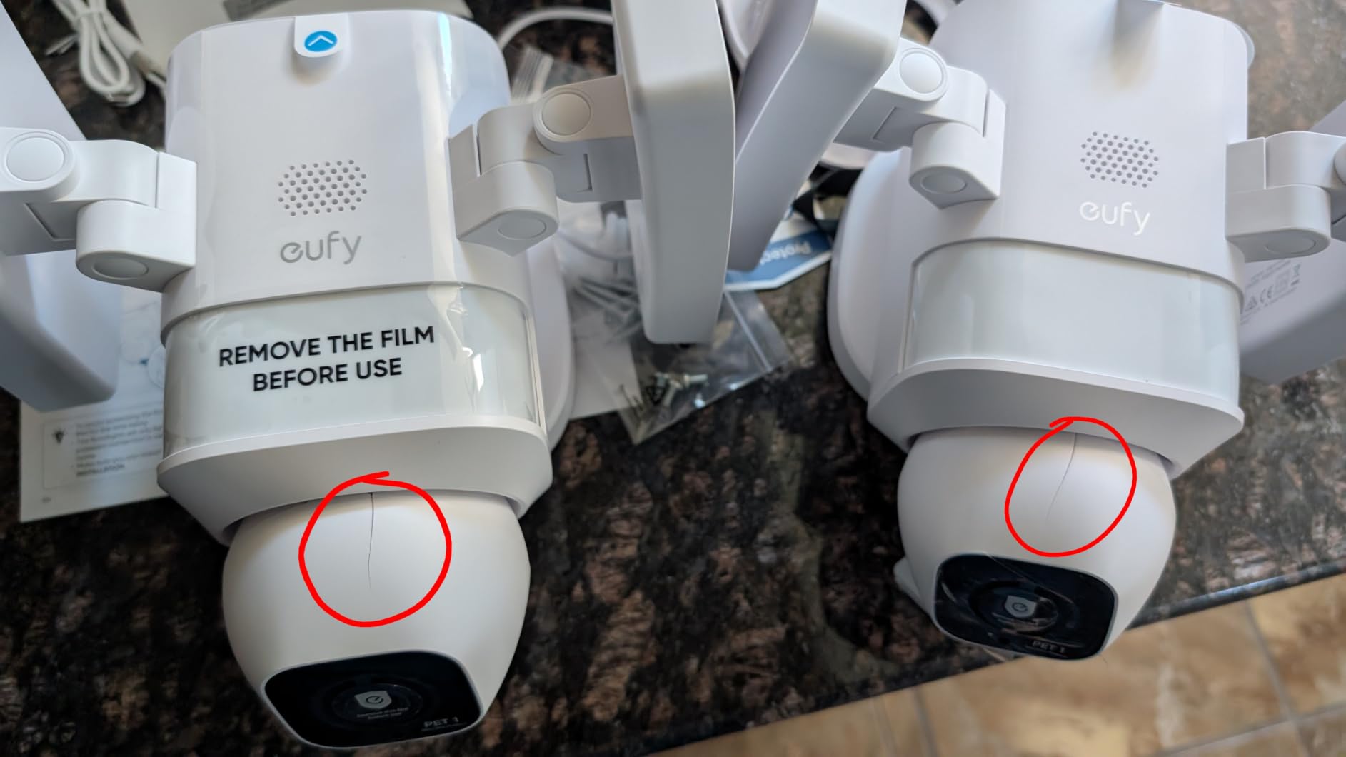 eufy Security Floodlight Camera E30, 2K, AI Detection & Tracking, Outdoor customer photo 1
