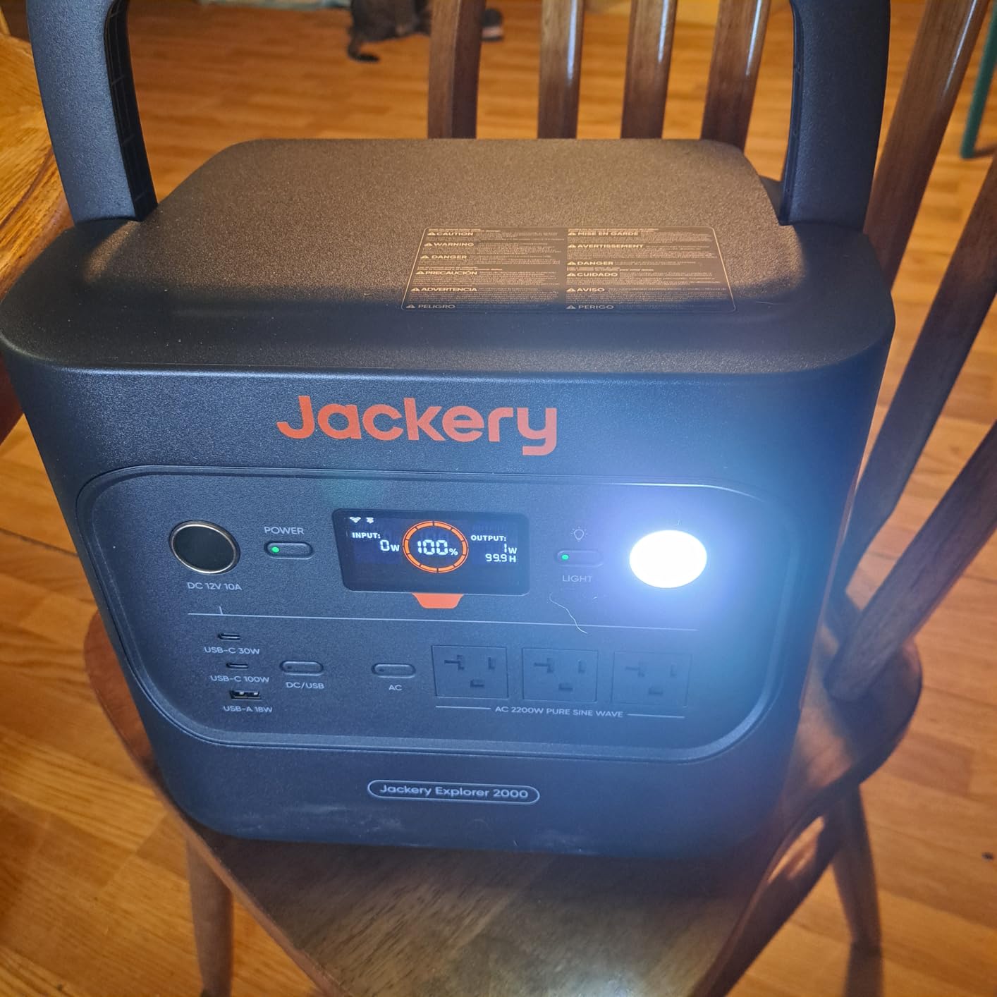 Jackery Explorer 2000 v2 Portable Power Station, 2042Wh, 2200W AC Output, LiFePO4 Battery, USB-C PD 100W Fast Charging, Solar Generator for Emergencies, Camping customer photo 2