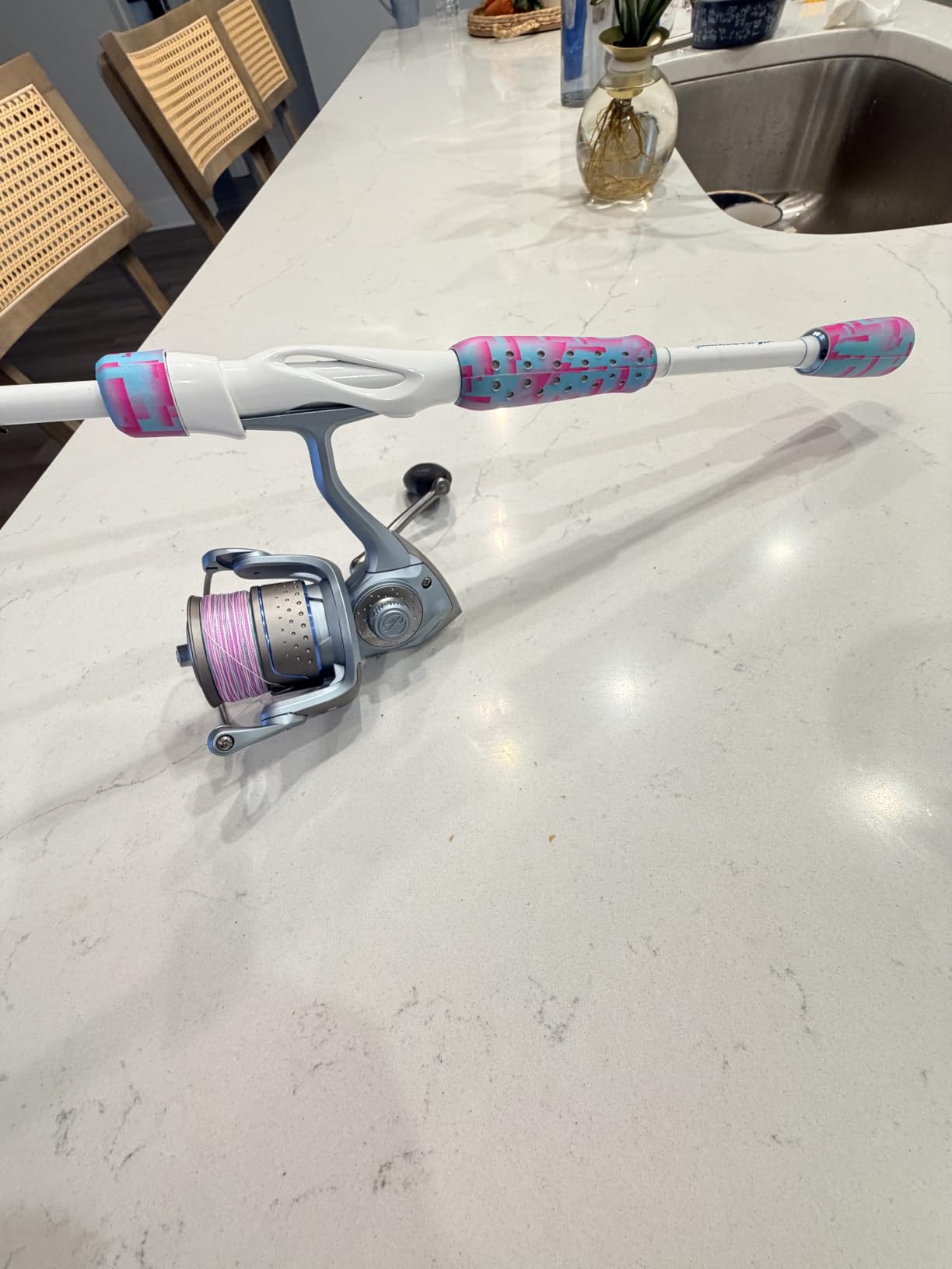 KastKing Centron Lite Twin Tip Spinning & Casting Fishing Rods | 2-Piece Rods with Extra Tip Section, IM6 Graphite Blanks, Stainless Steel Guides with Ceramic Rings, EVA Handle, Hook Keeper customer photo 1