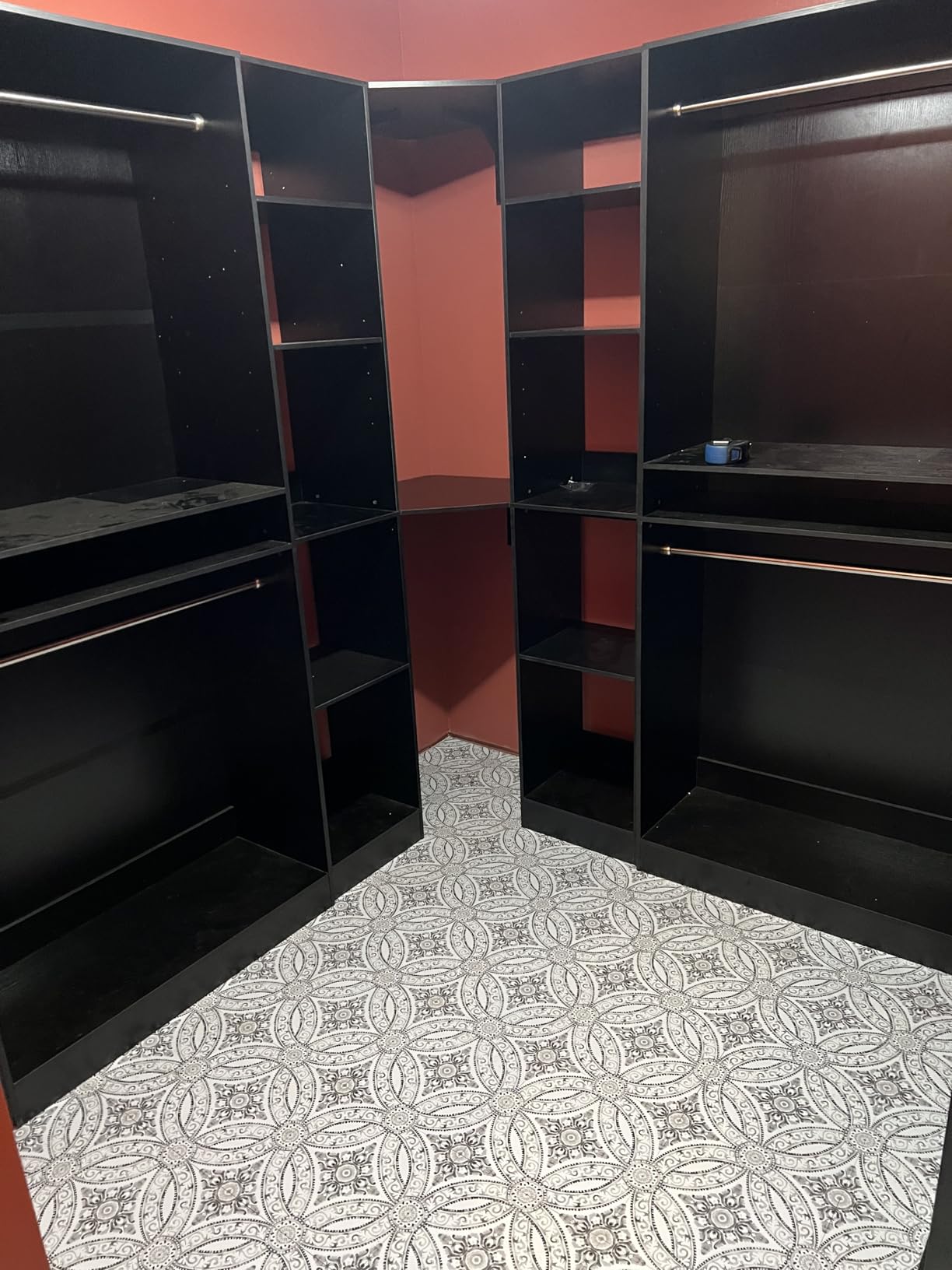 Besiost Corner Closet System with 12 Shelves, 39.2