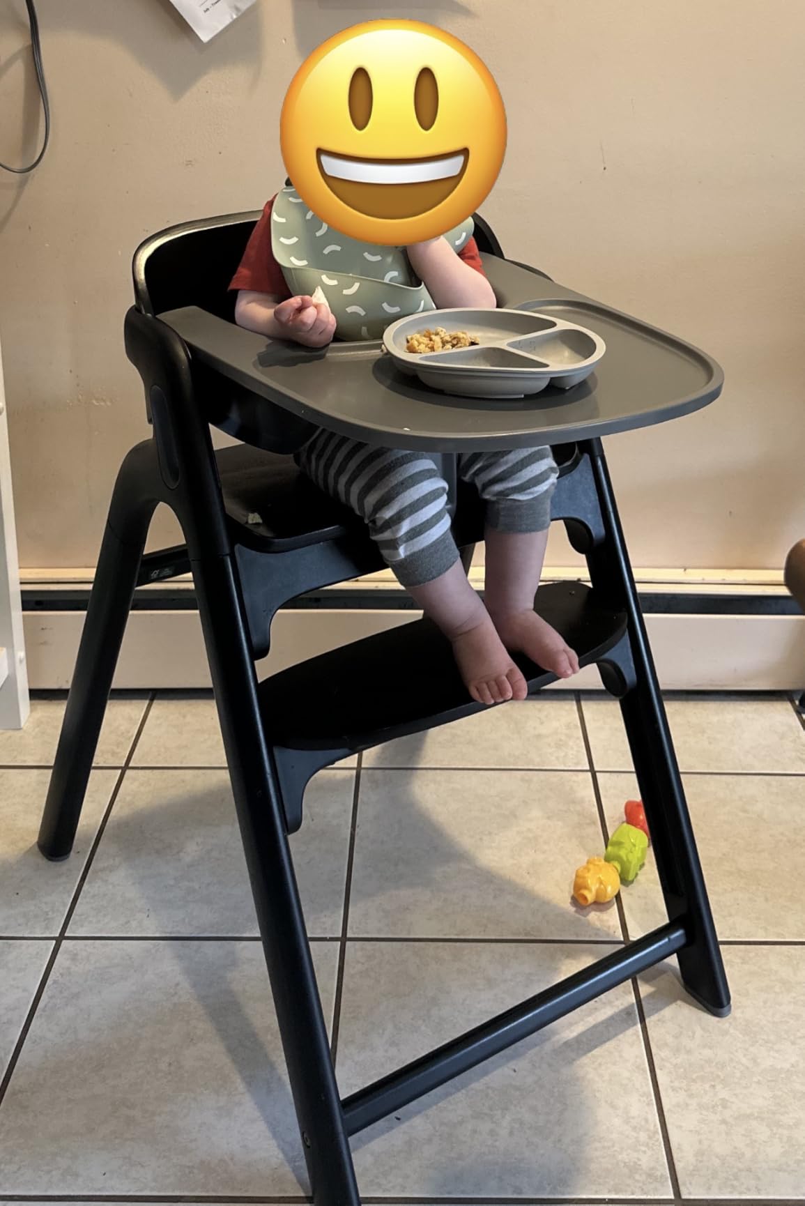 Momcozy DinerPal Wooden High Chair for Babies & Toddlers, Natural Wood | Convertible for Babies, Toddlers and Adults up to 308 Lbs, Food-Grade Tray, Dishwasher-Safe, Adjustable and Ergonomic customer photo 2