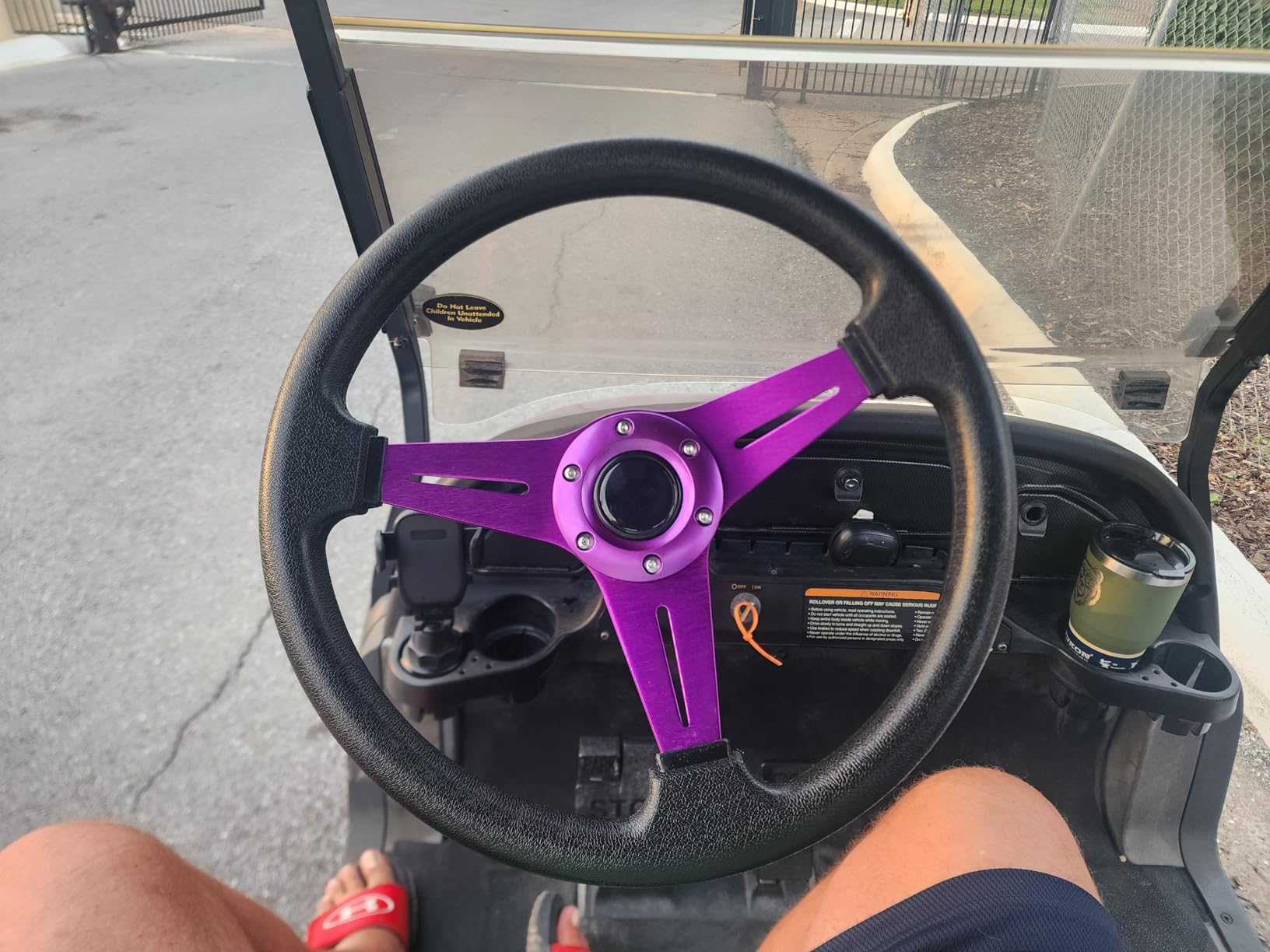 LOSCHEN Golf Cart Steering Wheel Universal Design for Club Car Ds and Precedent EZGO RXV & TXT, for Yamaha Golf Cart Steering Wheel customer photo 2