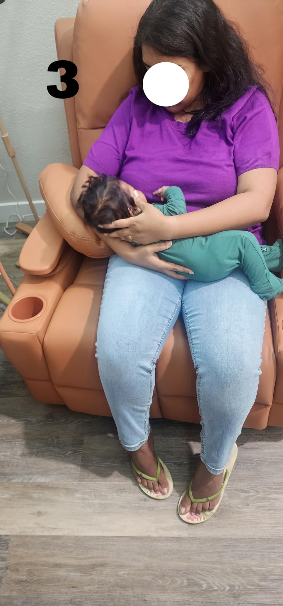 MAMAZING Lullapod Power Nursery Rocking Chair with HugAssist Armrest | Triple Motor Power Nursing Recliner with 270° Swivel Glider & Quiet Rocking, Dual Charging Ports & Built-In Storage customer photo 2