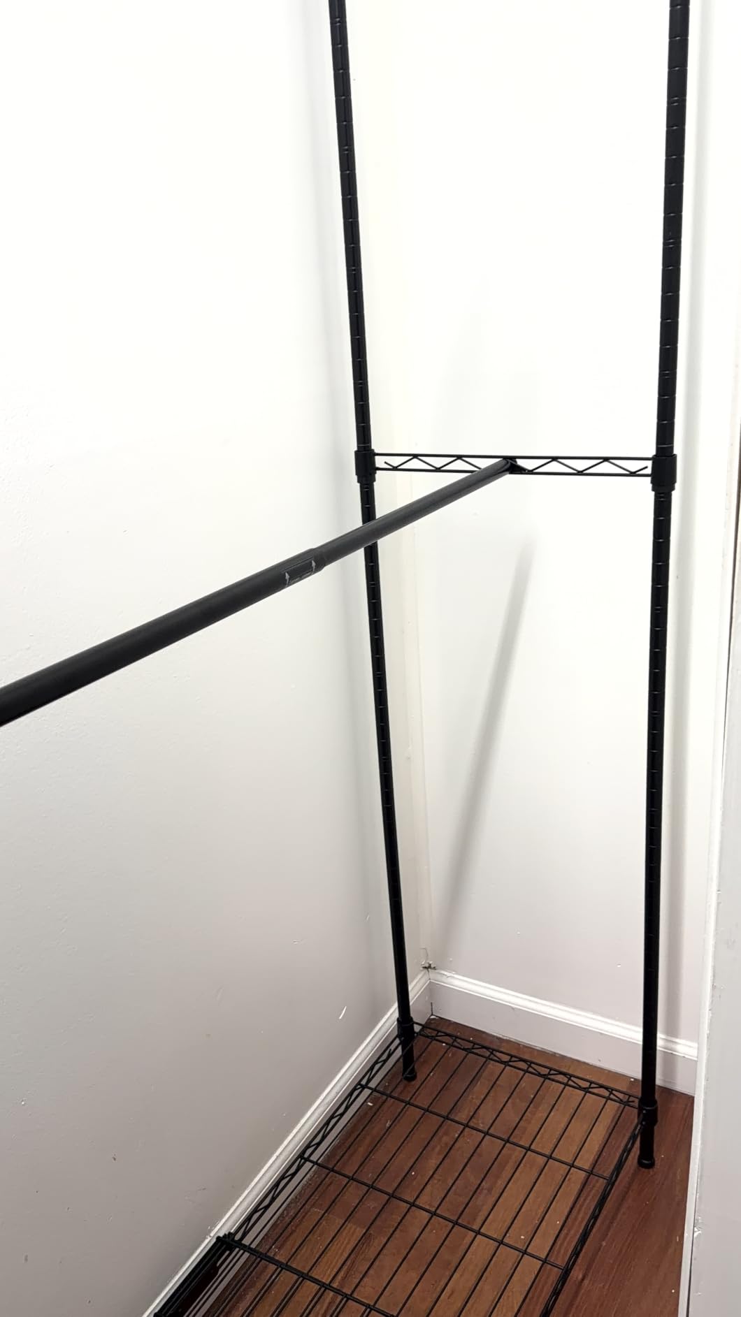 VIPEK X3 Expandable Heavy Duty Clothes Rack Closet Organizer System White | Large Freestanding Clothing Racks with Adjustable Shelves and Hanger Rods from 5'2