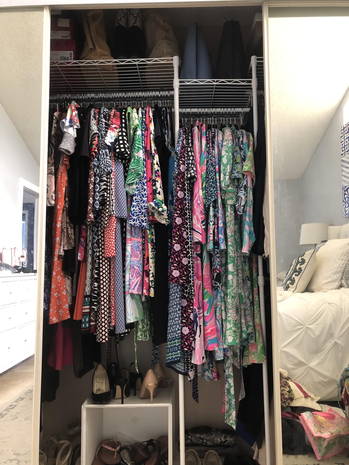 VIPEK X1 Expandable Clothes Rack Heavy Duty Adjustable Closet System Black, Adjustable Shelves and Hanger Rods from 2' to 3'5