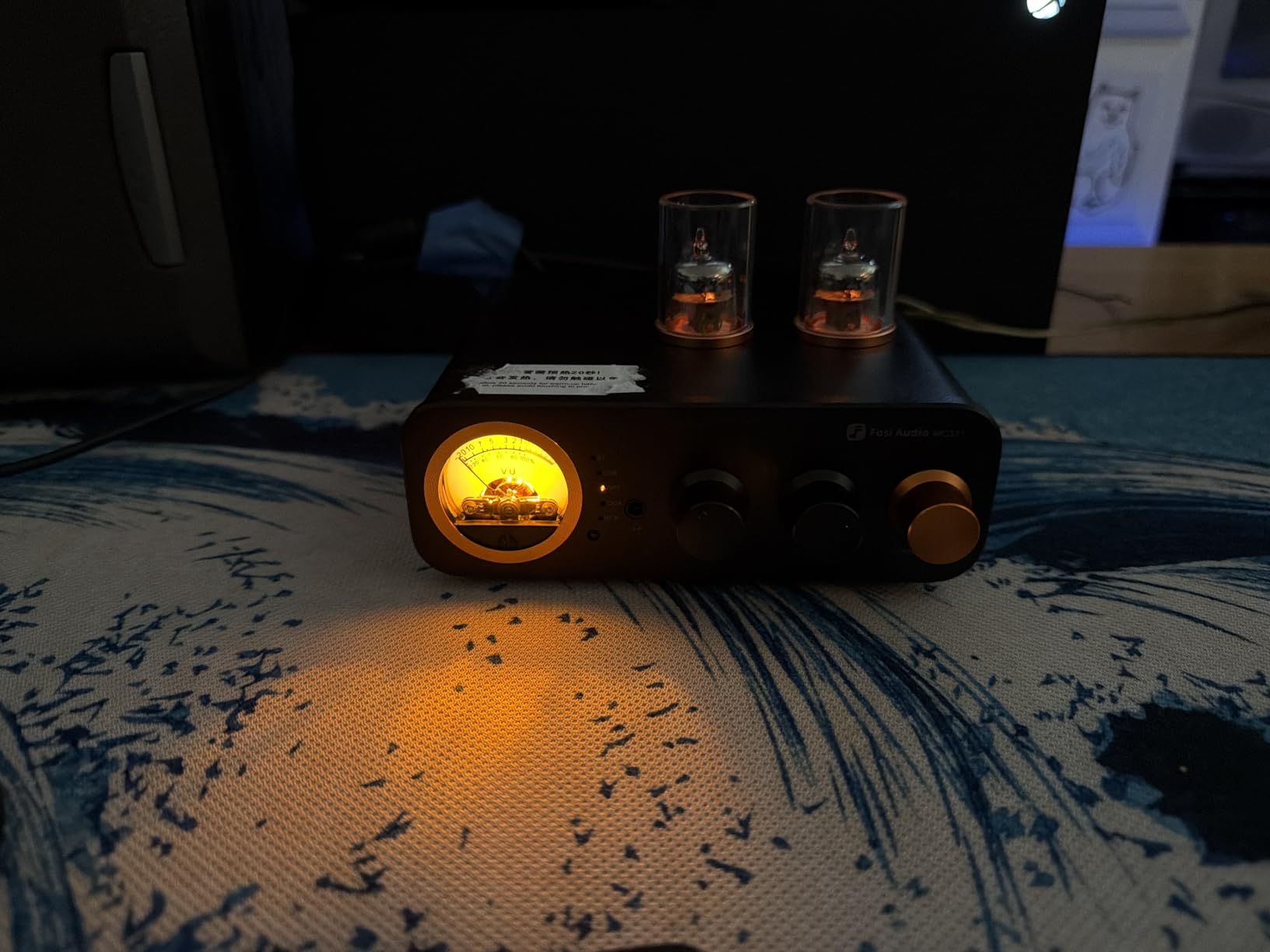 Fosi Audio MC331 Tube Integrated Amplifier with DAC, 2 Channel Home Audio Stereo Power Amp for HiFi Bookshelf Speakers/3.5mm Headphones, Vintage VU Meter Preamp with Bluetooth and USB/Opt/Coax/RCA customer photo 1