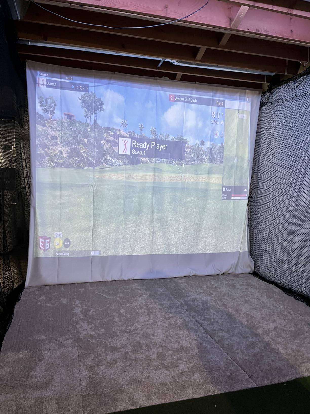 amazgolf Golf Simulator Impact Screen（118 * 78 98 * 98 118 * 118 118 * 138） for Golf Training, Indoor Golf Simulators, Washable Golf Impact Screen for Golf Practice customer photo 1