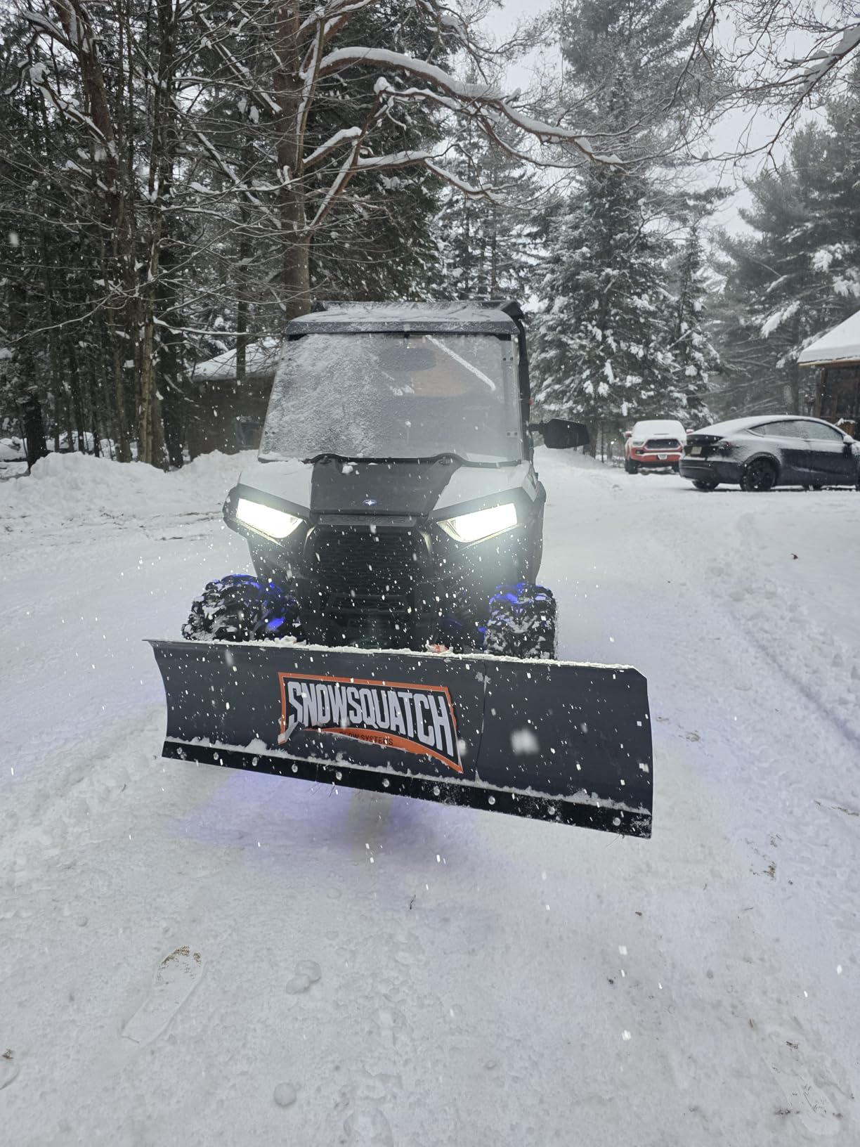 SNOWSQUATCH UTV Snow Plow 60-72 Inch Adjustable Steel Blade Mount Kit | Universal Compatible customer photo 2