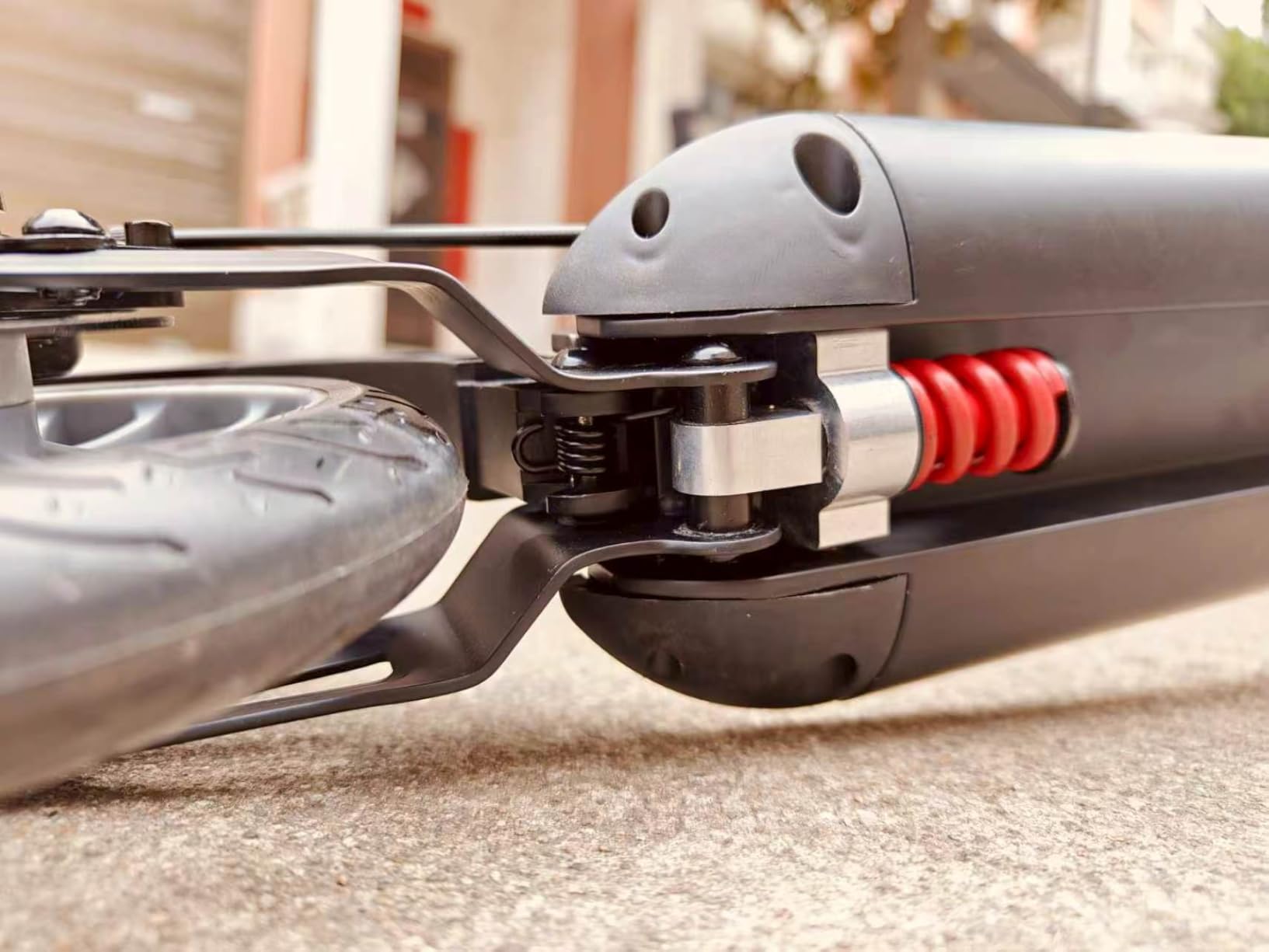Big Wheels Kick Scooter for Kids Ages 6+, Teens and Adults, Max Load 300 LBS, Foldable - 2-Wheel Commuter Adult Scooters with Hand Brake & Shock Absorption, Adjustable Handlebar, Bearing ABEC9 customer photo 2