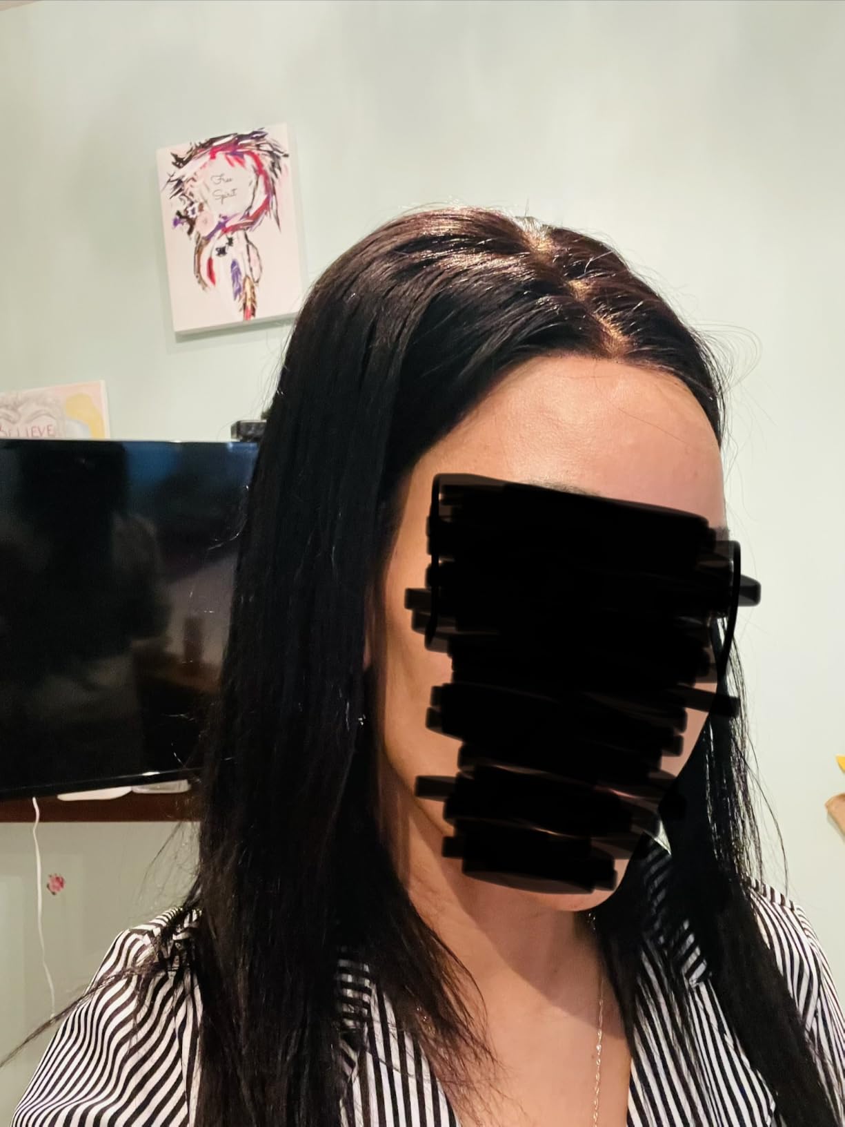 UNICE Bye Bye Knots Wig Yaki Straight 7x5 Pre Cut HD Lace Front Wigs Human Hair with Elastic Drawstring Glueless Wig Human Hair Pre Plucked Bleached Knots Natural Hairline 150% Density 18 inches customer photo 2