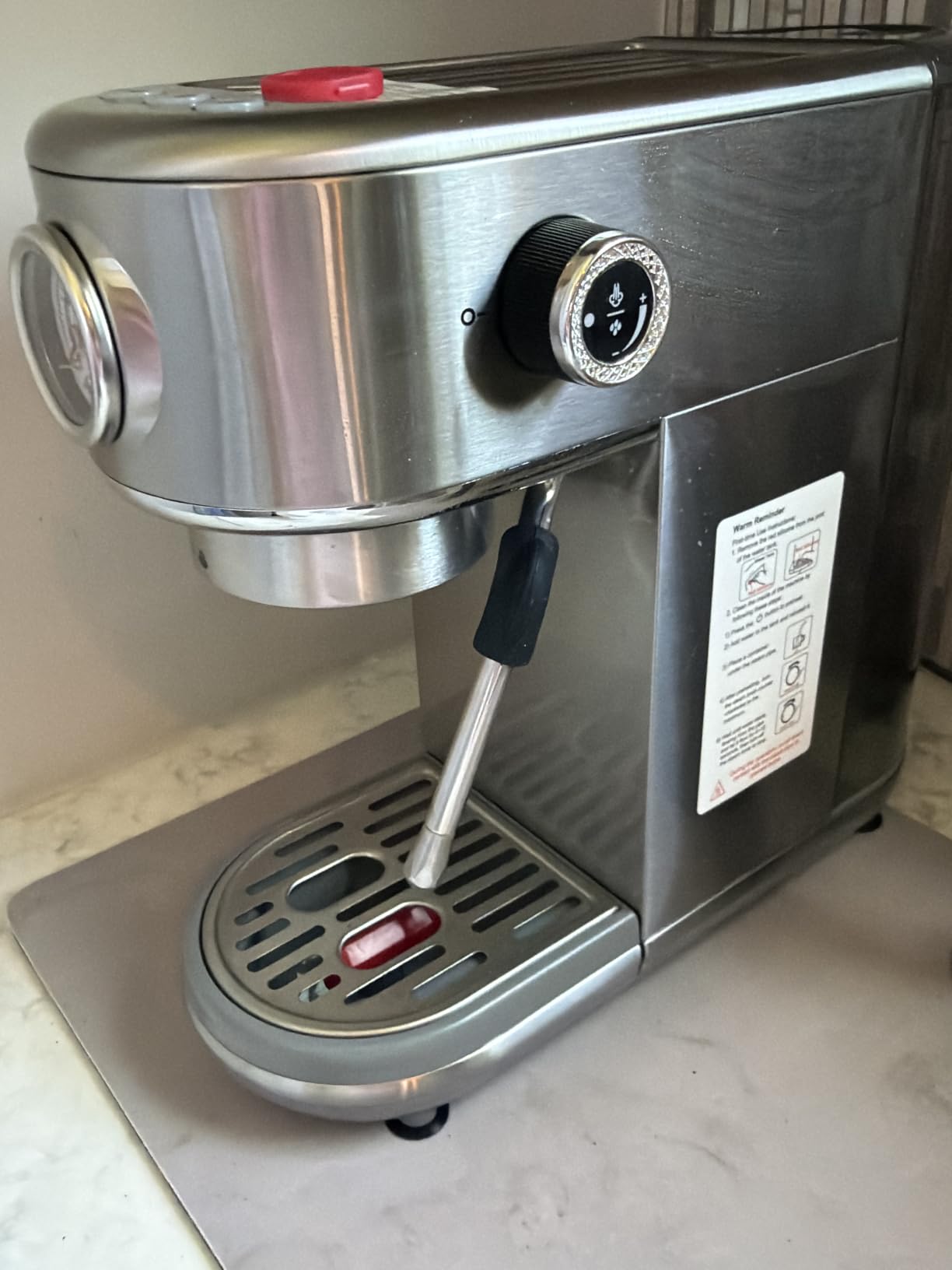 atatix Espresso Machine with Milk Frother, 20 Bar Pressure Espresso Maker customer photo 2